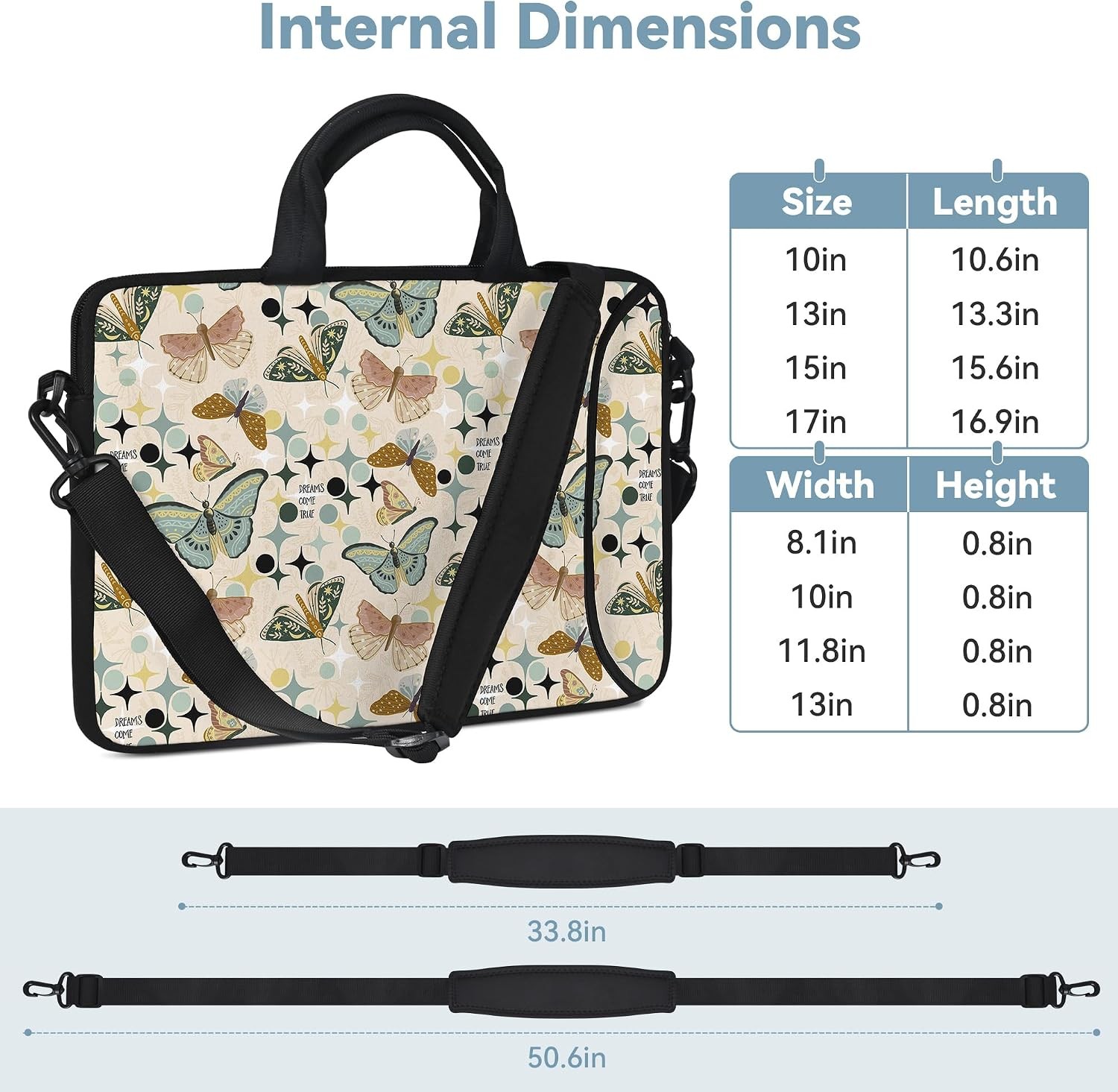 Neoprene Shoulder Bag for 14 15 15.4 15.6 inch Laptops with Handle and Sleeve
