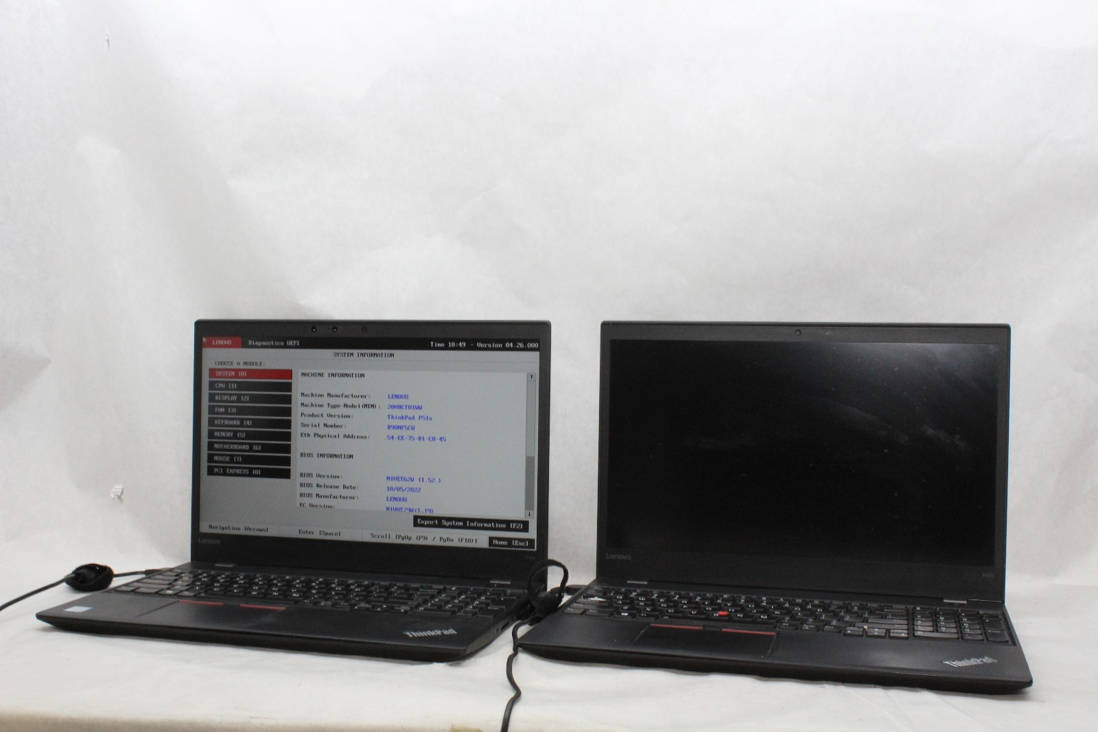 Lot of 2 Lenovo ThinkPad P51s 15.6″ Laptops Various Specs NO SSDS AS-IS
