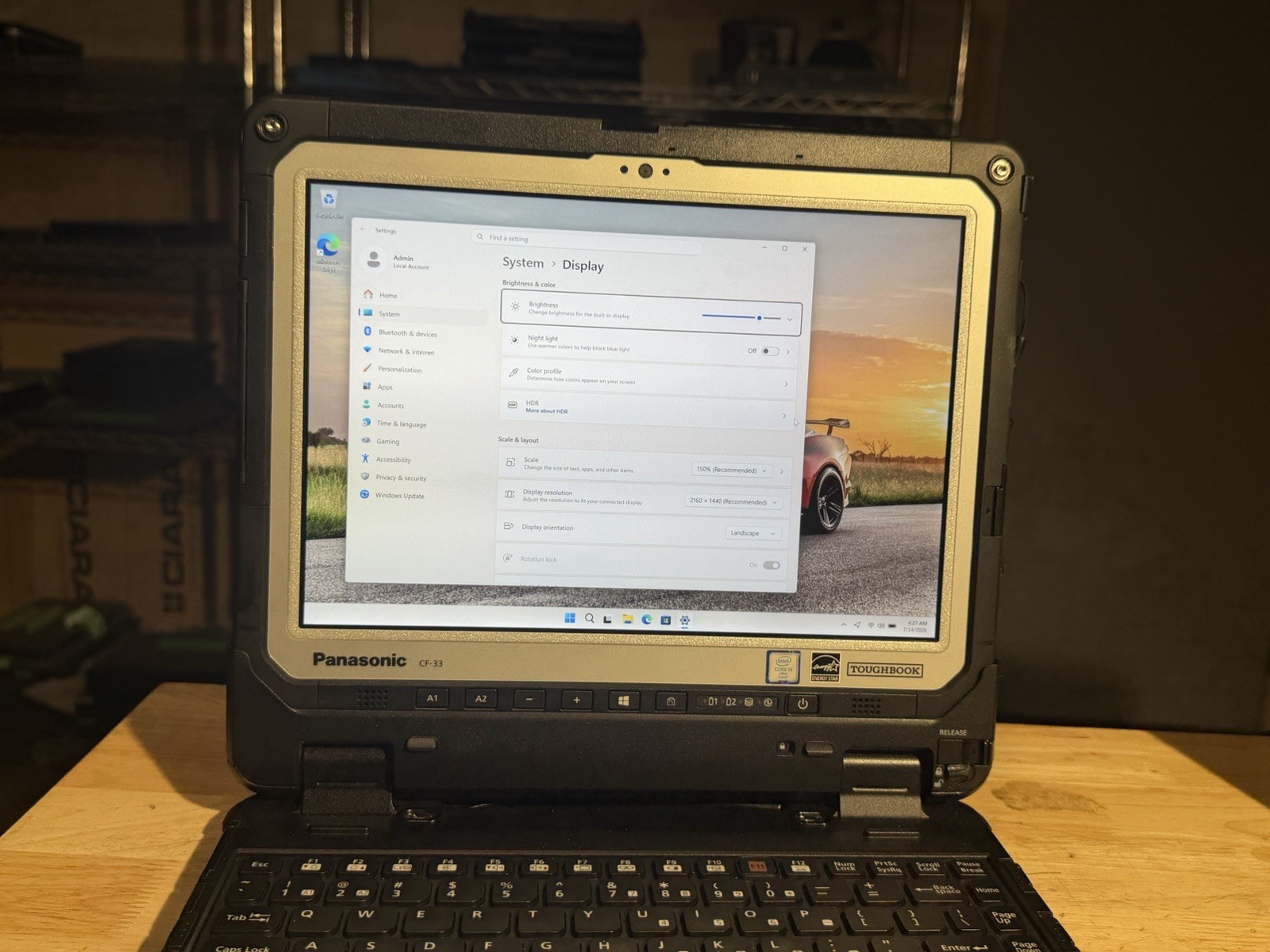 Panasonic ToughBook CF-33 i5-6300U 8GB Ram 256 SSD Win11 Pro. Touchscreen