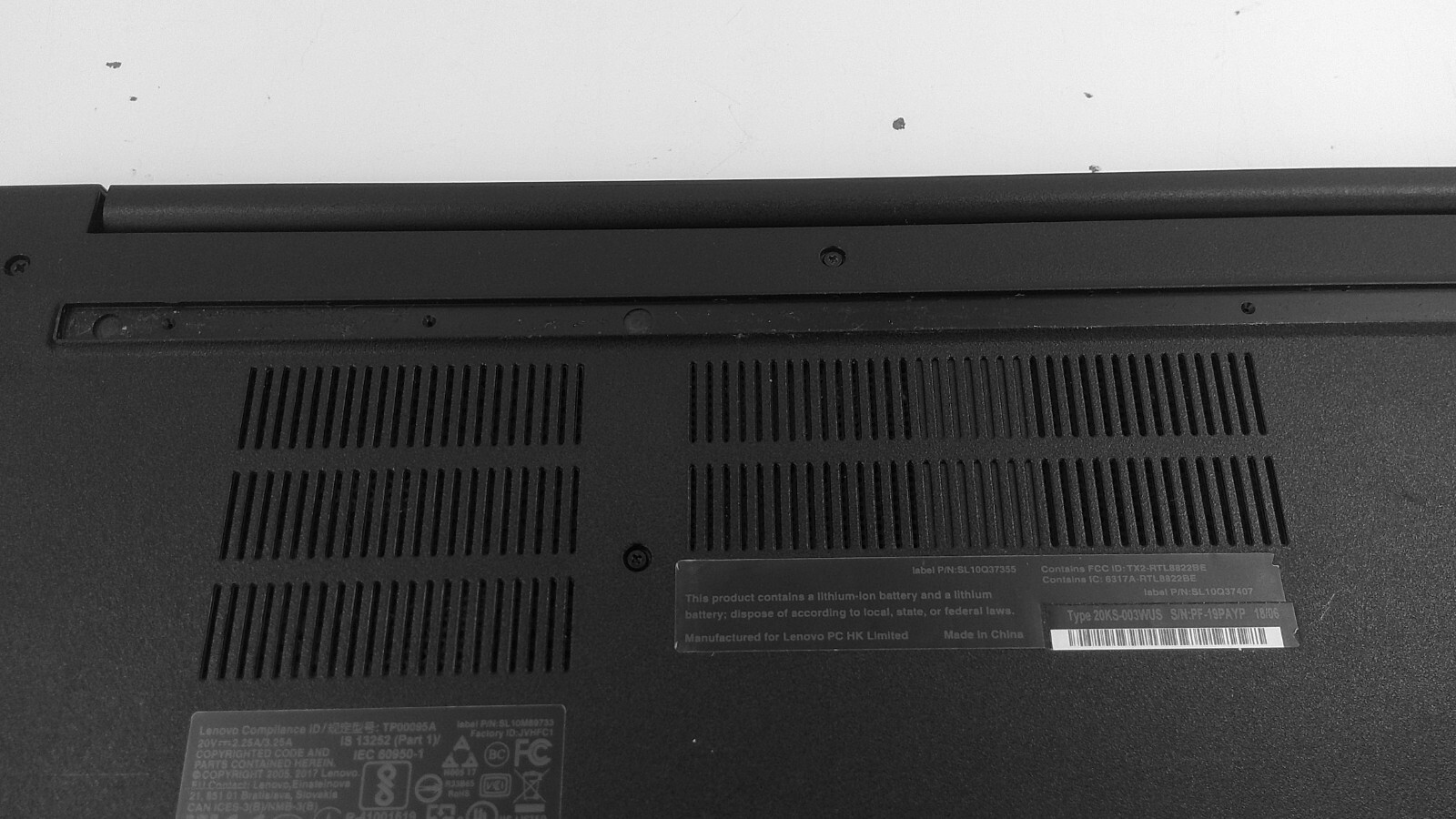 Lenovo ThinkPad E580 i5-7200U 12GB RAM No HDD No OS 15.6″ Laptop READ