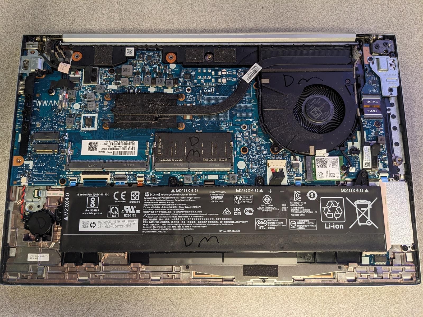 HP ELITEBOOK 850 G7 i7-10510U @ 1.80GHz, 8GB RAM, NO HDD/OS – (FOR PARTS)