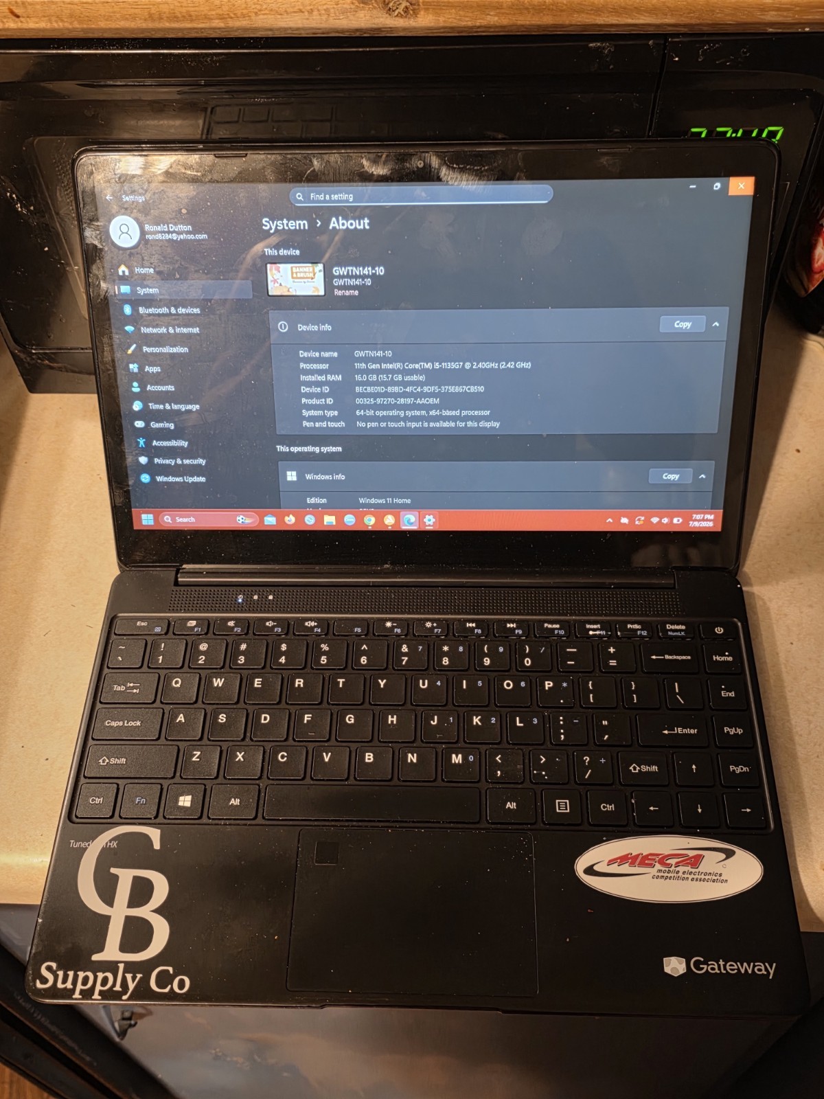 Gateway 14.1″ FHD Ultra Slim Notebook,GWTN141-10BK,Intel Corei5-1135G7, 16G,512G