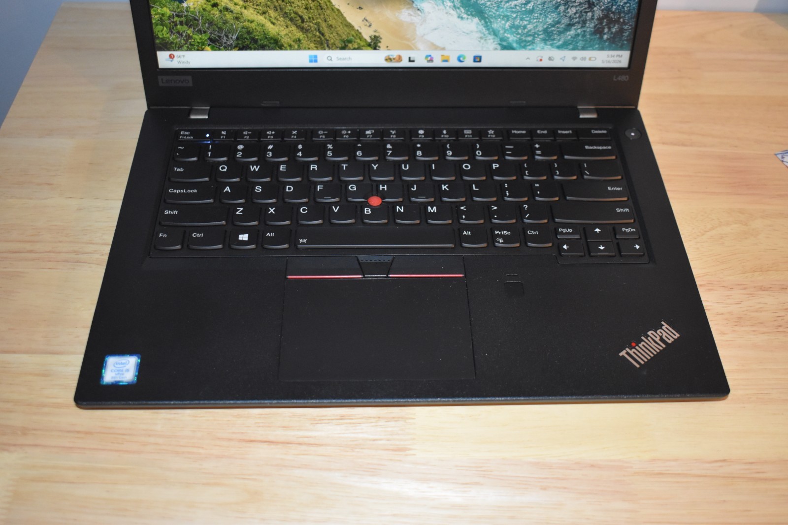 Lenovo Thinkpad L480 Intel Quad Core i5-8350U 8GB RAM 128GB SSD Windows 11 Pro