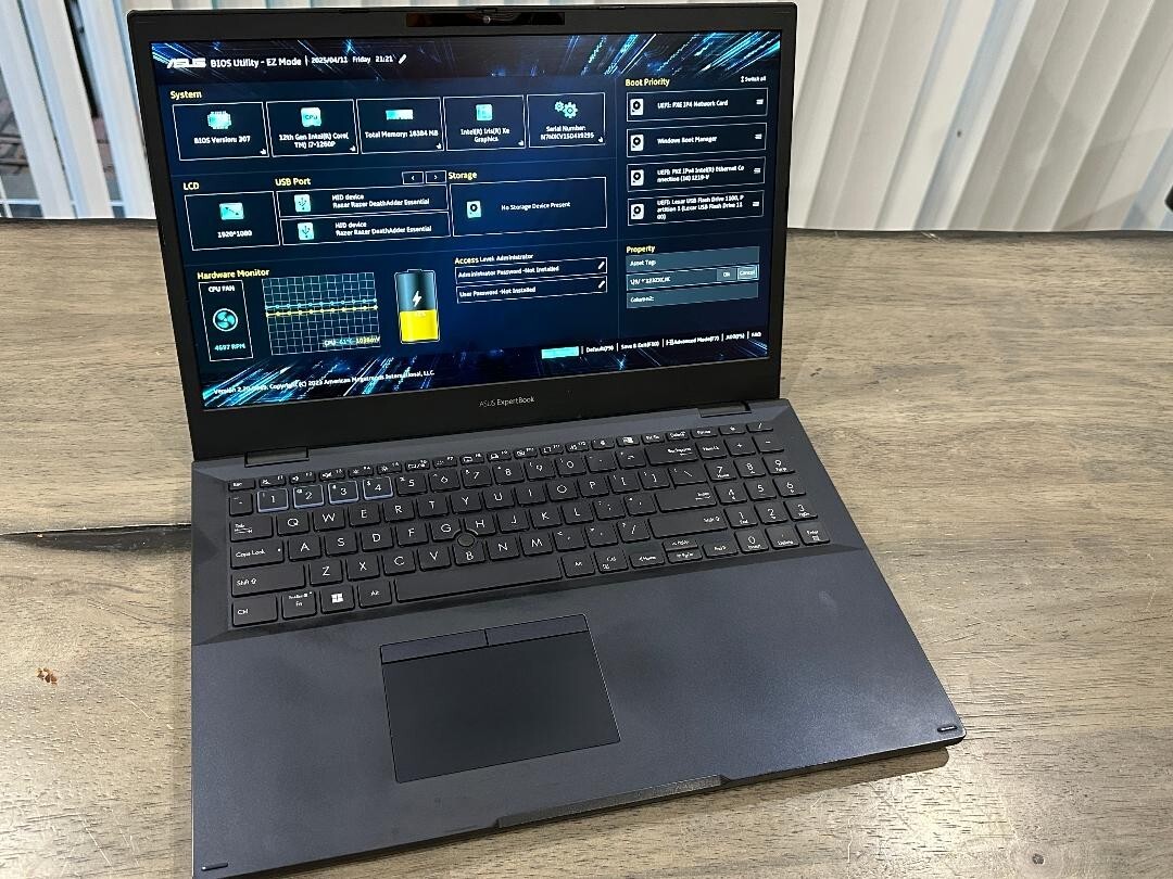 ASUS ExpertBook B2 Business Laptop 15.6 Intel Core I7-1260P 16GB 512GB Win11 Pro