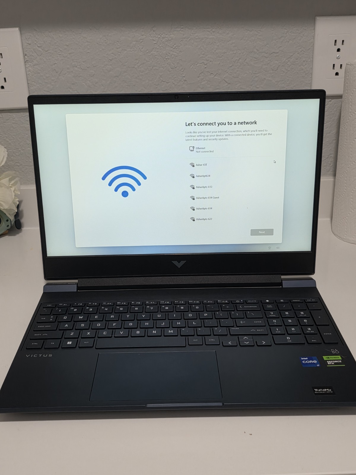 HP Victus 15.6in Gaming Laptop Core i7 GeForce RTX Windows 11 Blue