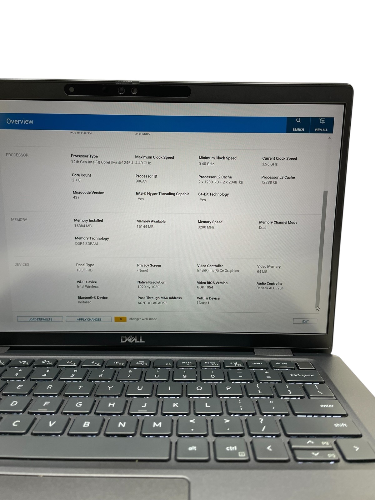 Dell Latitude 7330 13″- i5-1245U – 16GB RAM – 512GB SSD – Grade D