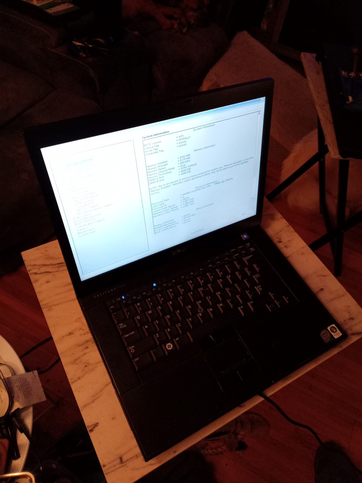 Vintage Dell Latitude E6500 Intel Core2 Duo CPU T9400 8GB Webcam Bluetooth