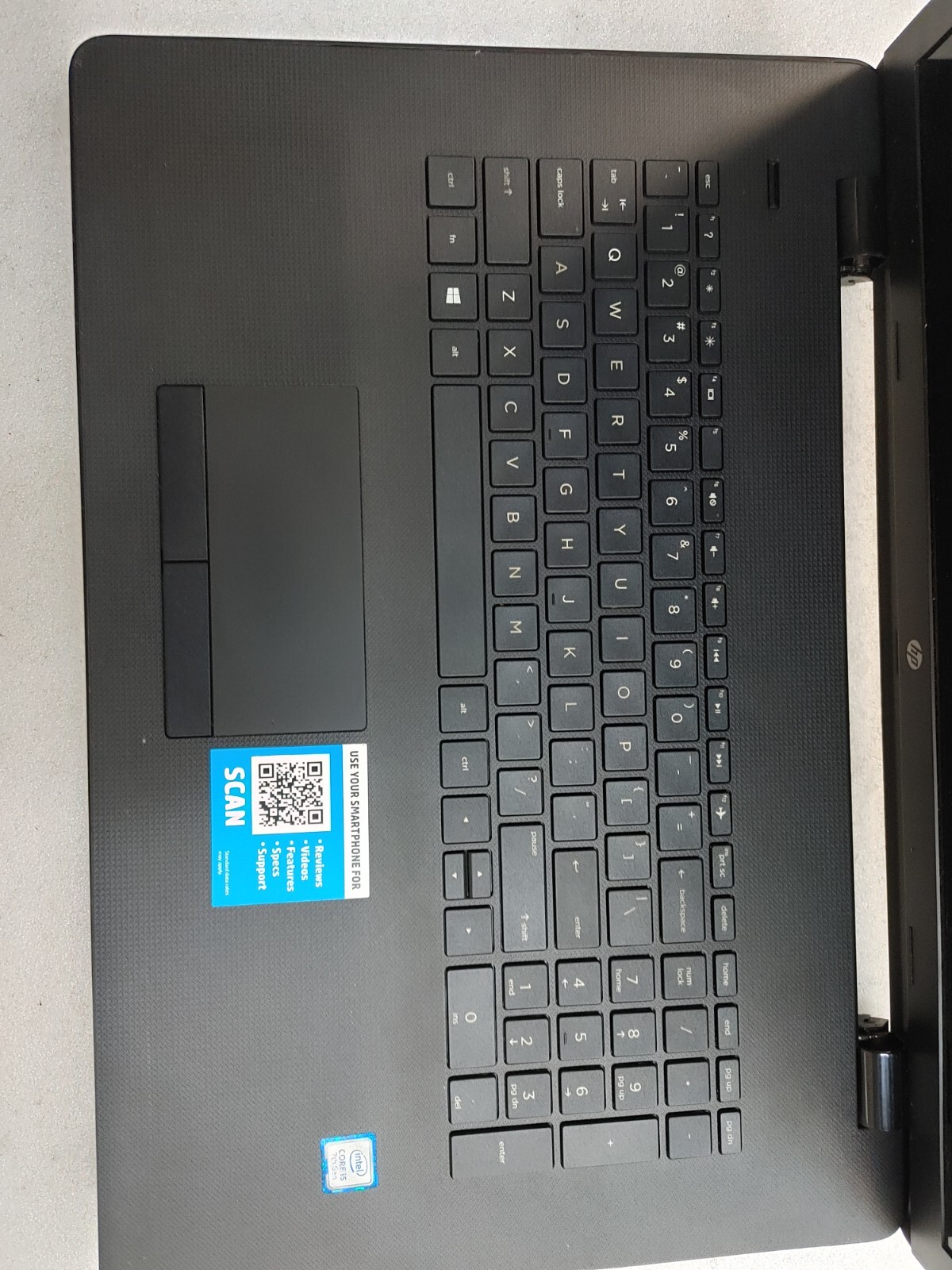 Hp Laptop 17-bs0xx Core i5-7200U@2.50GHz, 8GB RAM , NO HD ( Selling Motherboard)