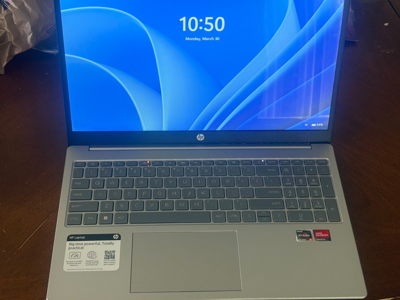 HP Silver Touchscreen Laptop 2024 Edition