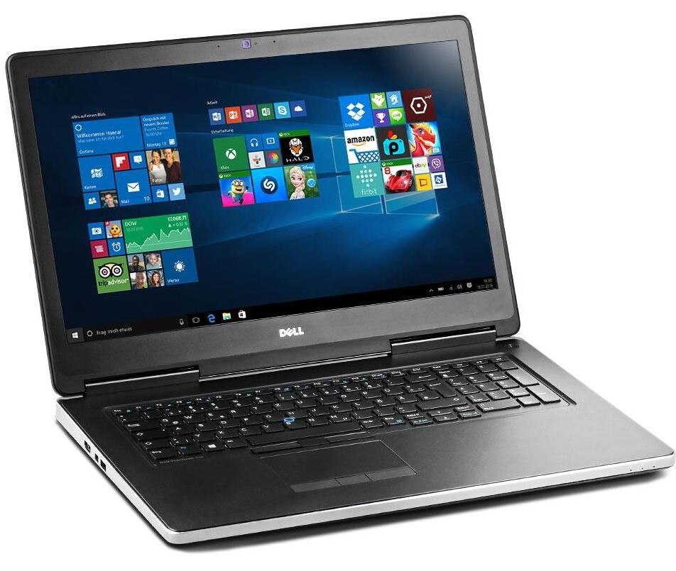 Workstation DELL 7710 i7-QUAD 4TB (NVMe + SSD) 64GB 17.3 ” FHD Quadro 4GB Dock