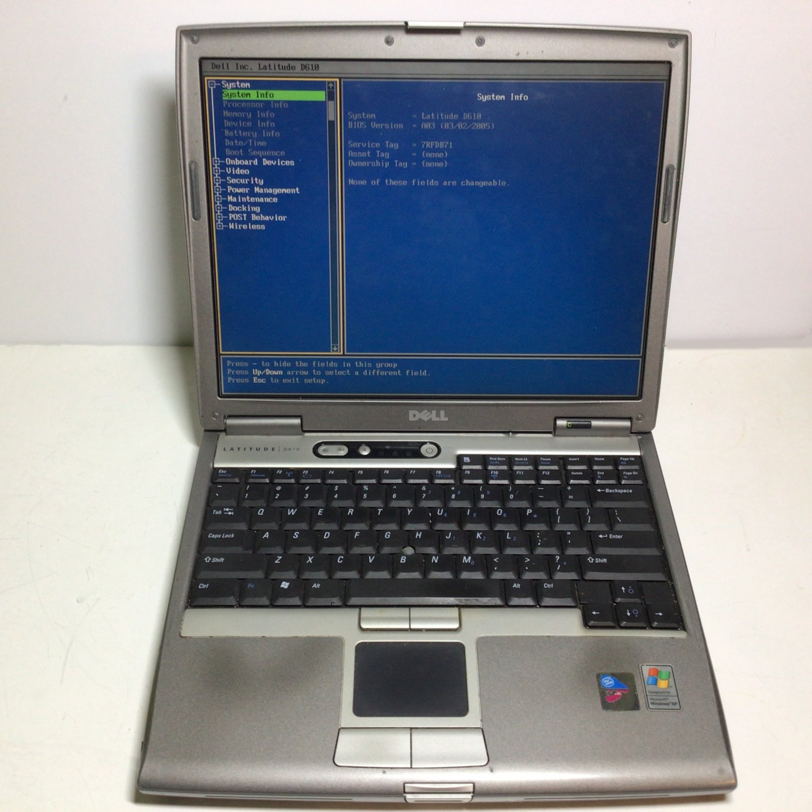 Dell Latitude D610 w/ Pentium M 1.86GHz, 2GB DDR2 RAM, 40GB HDD – No Charger/OS