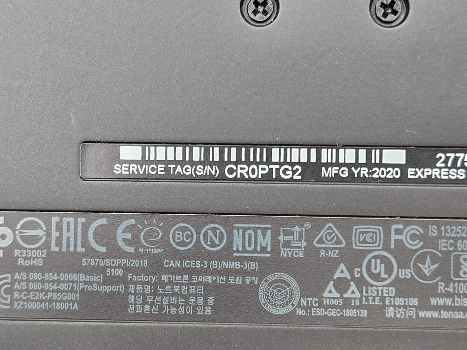 Dell Latitude 5424 Rugged 14″ FHD I5-8350U RGB Motherboard Palmrest *READ*