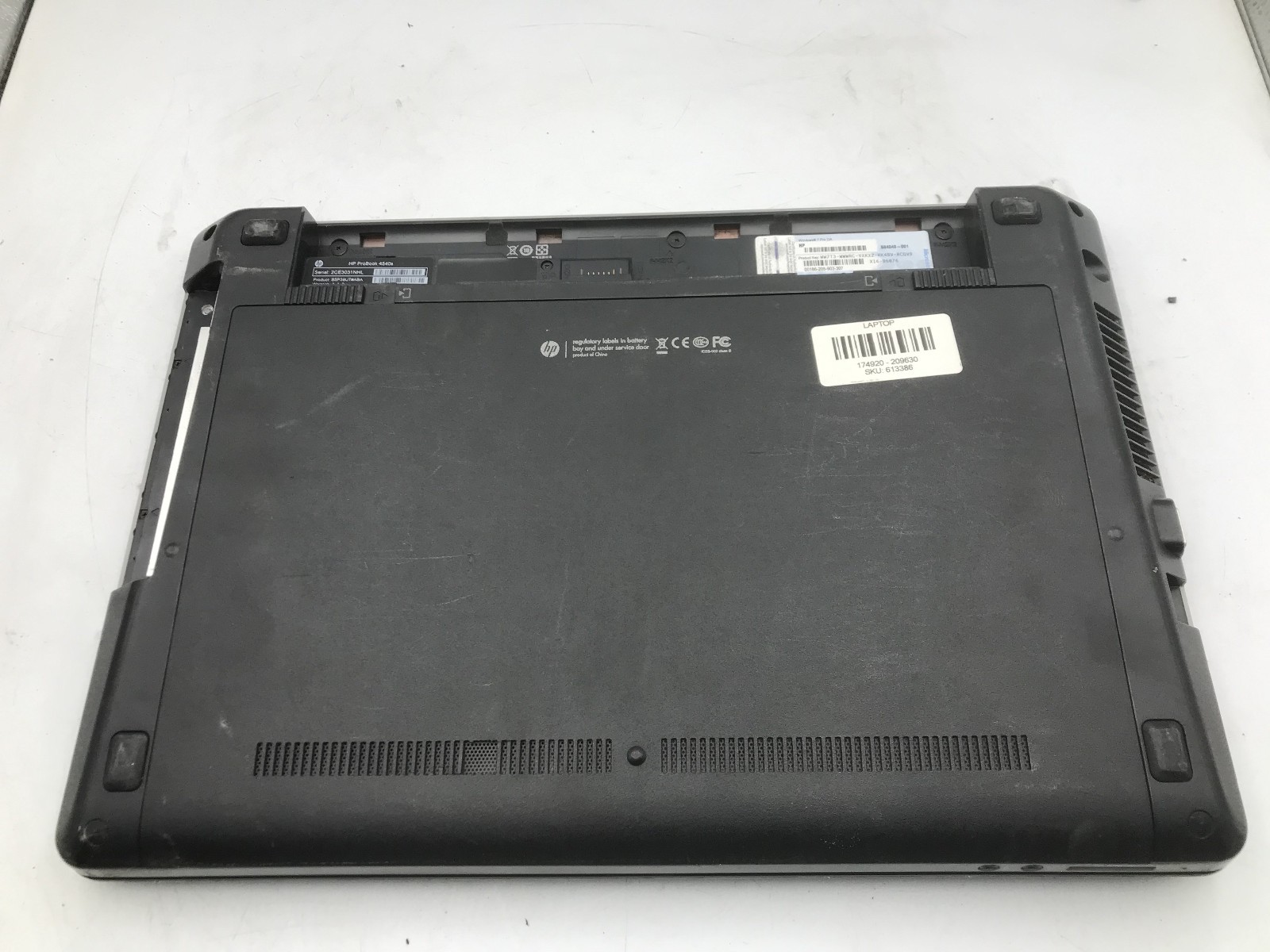 HP PROBOOK 4540S – BOOTS TO BIOS – INTEL I3 3110M – NO RAM – READ DESCRIP – BB!