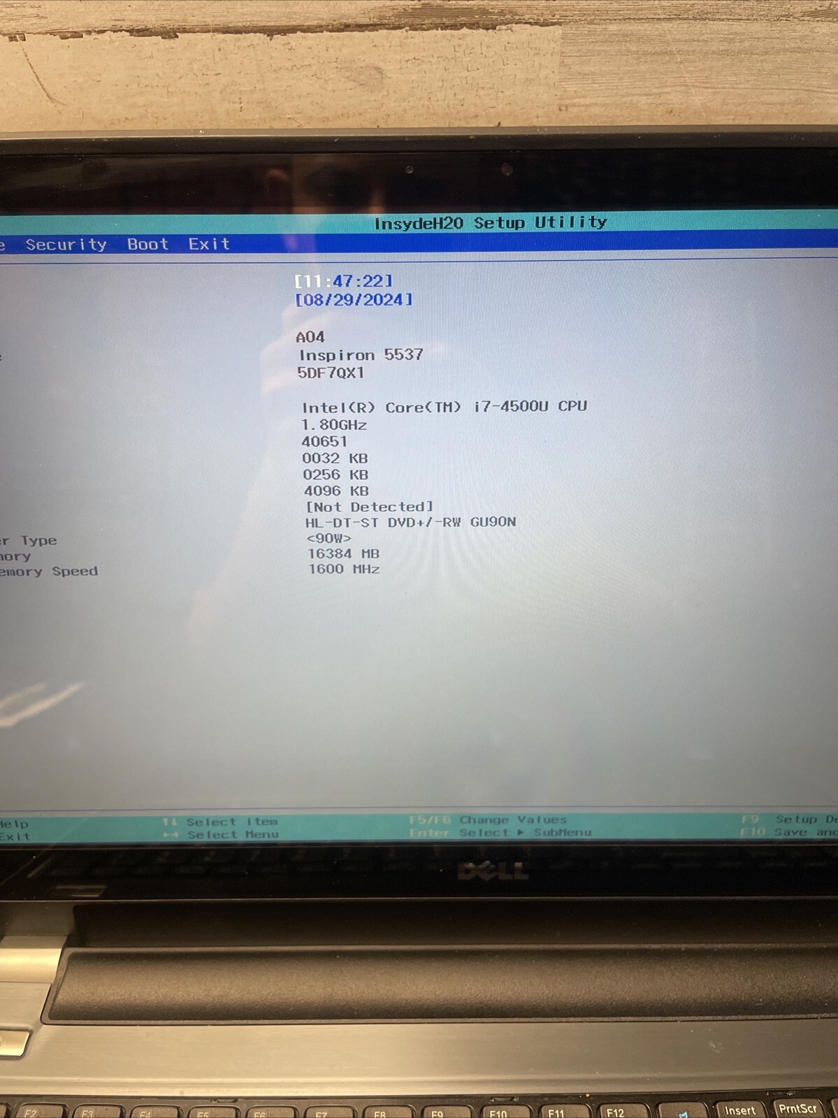 *PARTS* Dell Inspiron 5537 15.6″ i7-4500U 1.80GHz 8GB RAM Laptop No HDD/OS