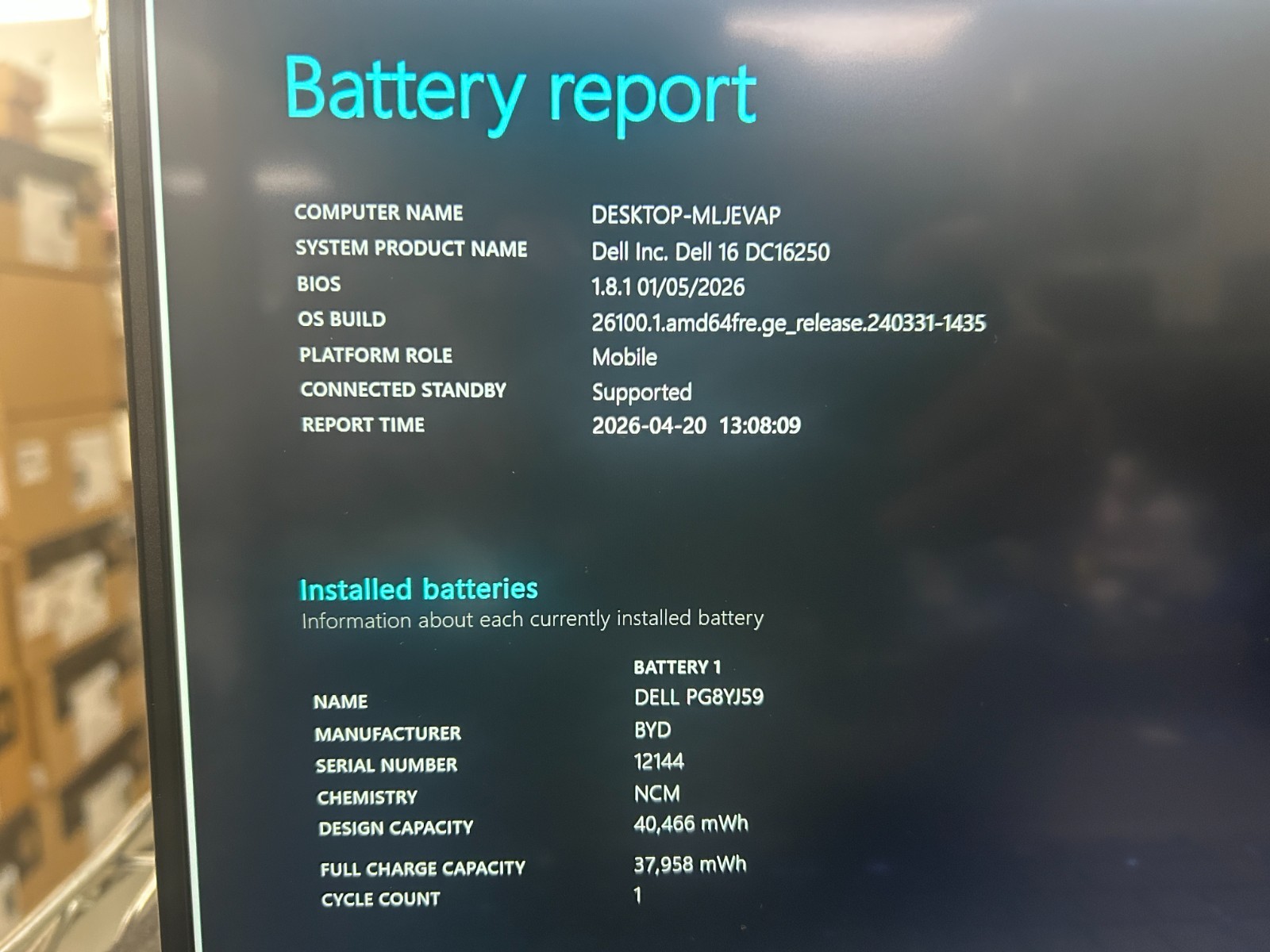 DELL 16 DC16250 MRYT3 Intel Core 7-150U, 1.80 GHz, 16 GB RAM, 1 TB NVMe SSD