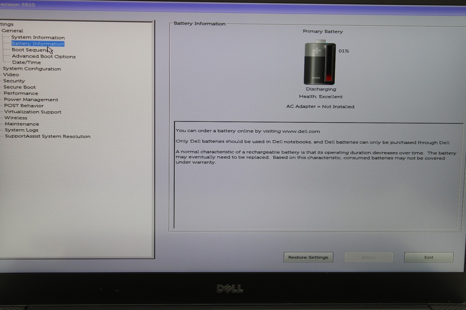 Dell Precision 5510 i7-6820HQ @ 2.7 GHz 16GB RAM 256GB SSD NVIDIA M1000M No OS