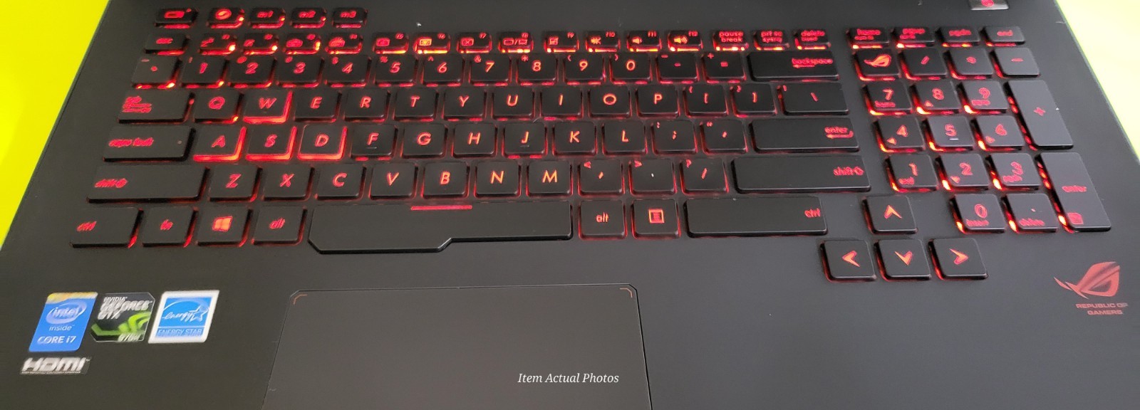ASUS ROG G751JT 17.3” Intel i7-4710HQ 256GB SSD 24GB Ram win 11