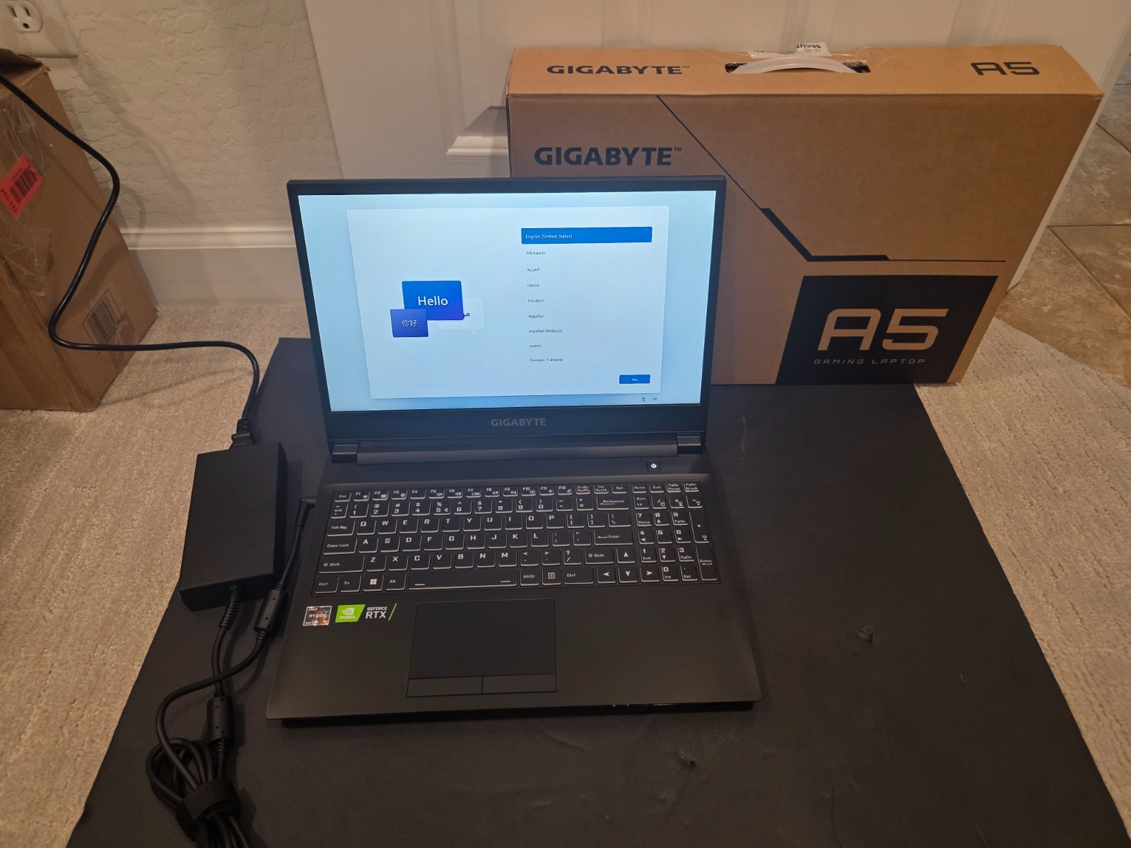 GIGABYTE – A5 X1 Gaming Laptop – 240Hz FHD 1920×1080 – NVIDIA GeForce RTX 3070 –