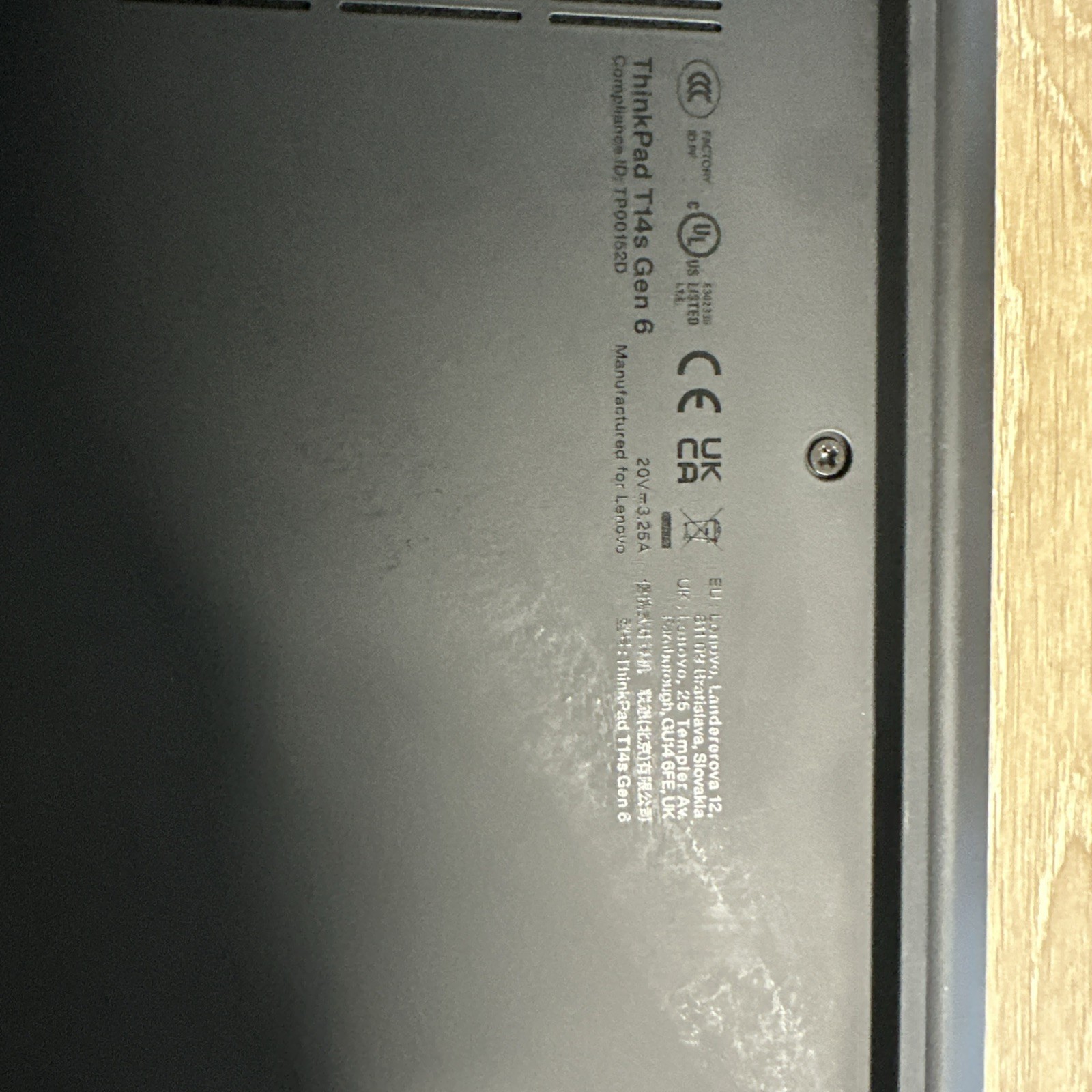 Lenovo ThinkPad T14s Gen 6, Intel Ultra 5 235U, 16GB RAM, 512GB SSD, W11
