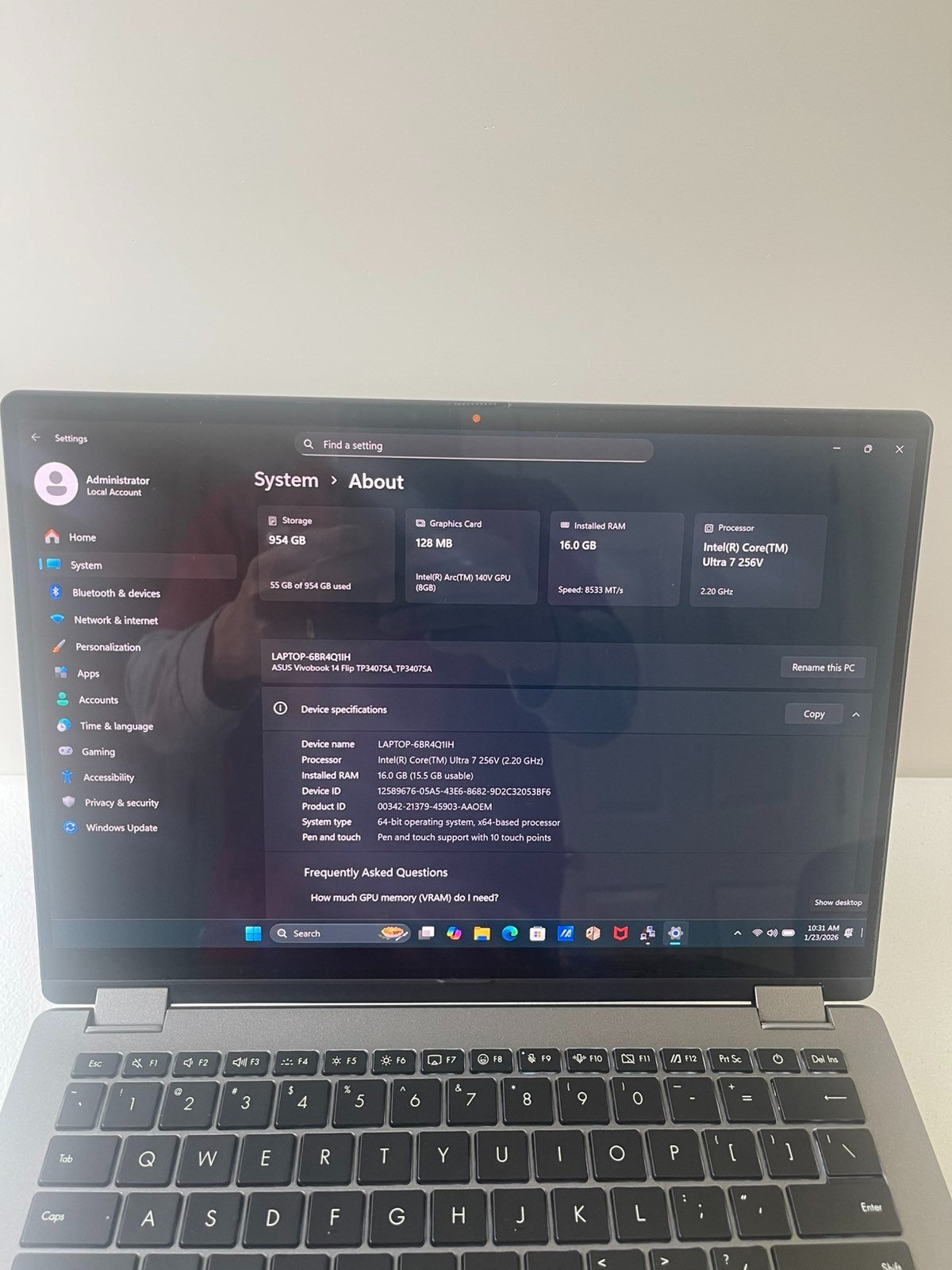 ASUS Vivobook Flip 14 2-in-1 OLED Touch Intel Ultra 7 256V 16GB RAM 1TB SSD