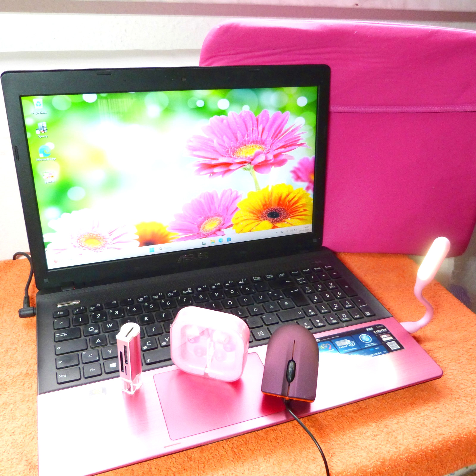 Asus K55 Pink Lady 15″ l 16GB RAM NEW l SSD Windows 11 l TURBO i5 GeForce