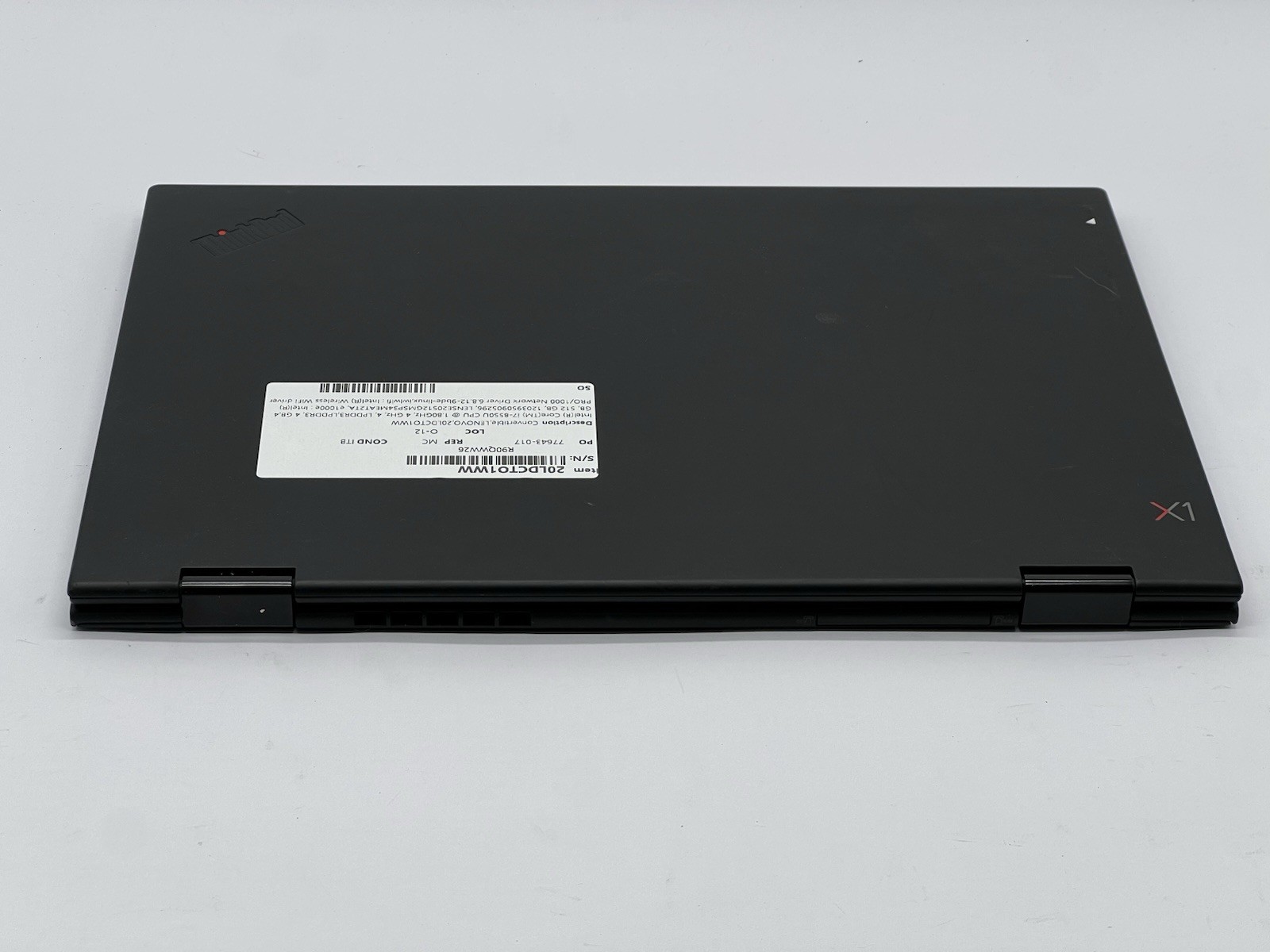 Lenovo ThinkPad X1 Yoga 3rd, i7-8550U, 1.80GHz, 8GB RAM, 512GB NVMe-No OS/AC/Pen