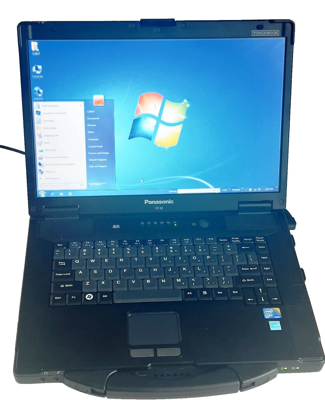 PANASONIC CF-52MK2 TOUGHBOOK C2D 2.26GHz P8400 4GB 500GB WIN 7P 32BIT RS-232 DVD