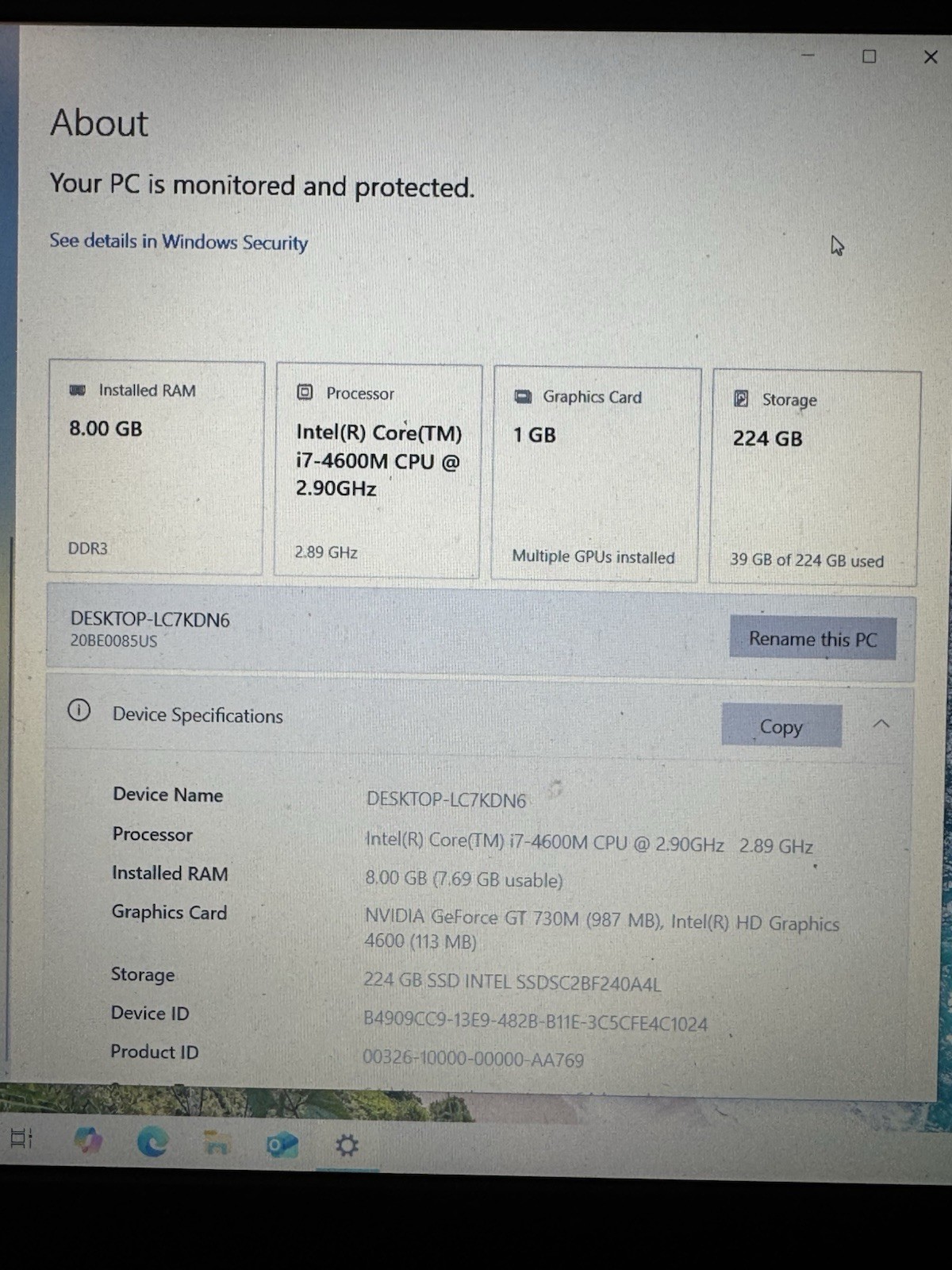Lenovo ThinkPad T540P (250gb SSD, Intel Core i7-4600M, 2.90Ghz, 8GB RAM) Windows