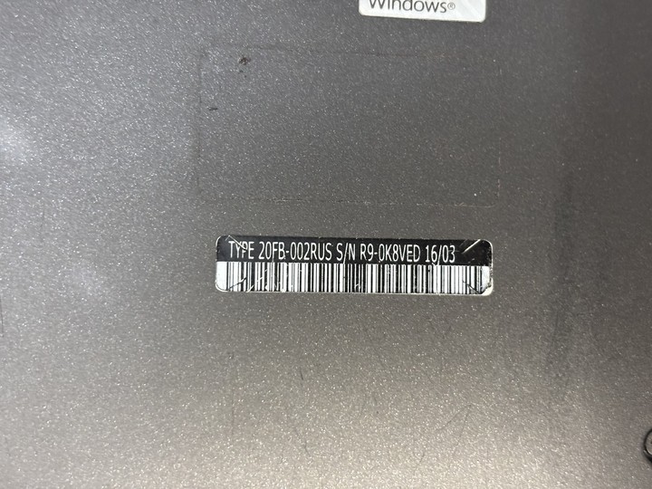 14″ Lenovo X1 Carbon 4th Gen Laptop Intel i5-6200U 8GB RAM NO SSD NO OS Grade B+
