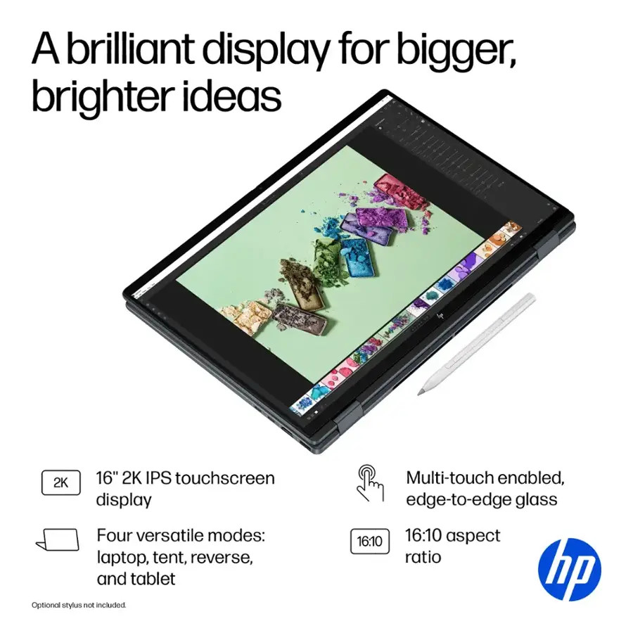 HP OmniBook X 2-in-1 16″ 2K Touchscreen Laptop Intel Core Ultra 7 256V 2TB SSD