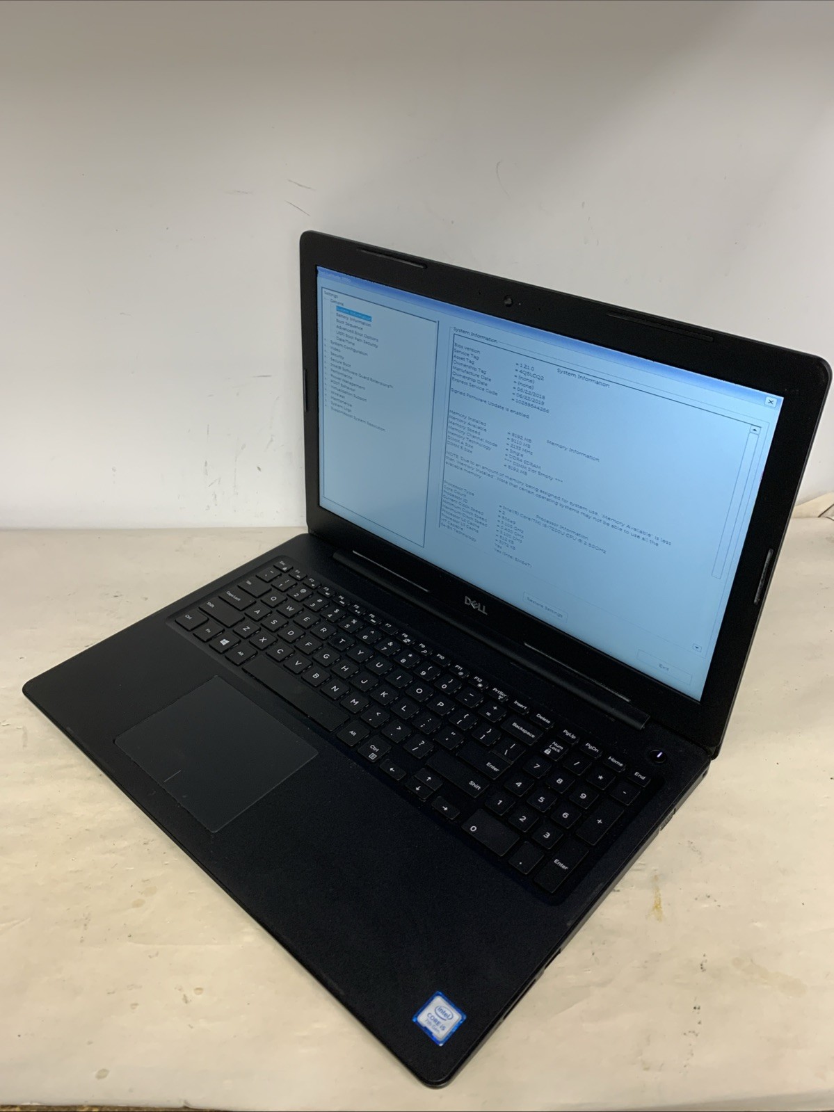 Dell Latitude 3590 i5-7200U 8GB RAM NO HDD | Boot To Bios