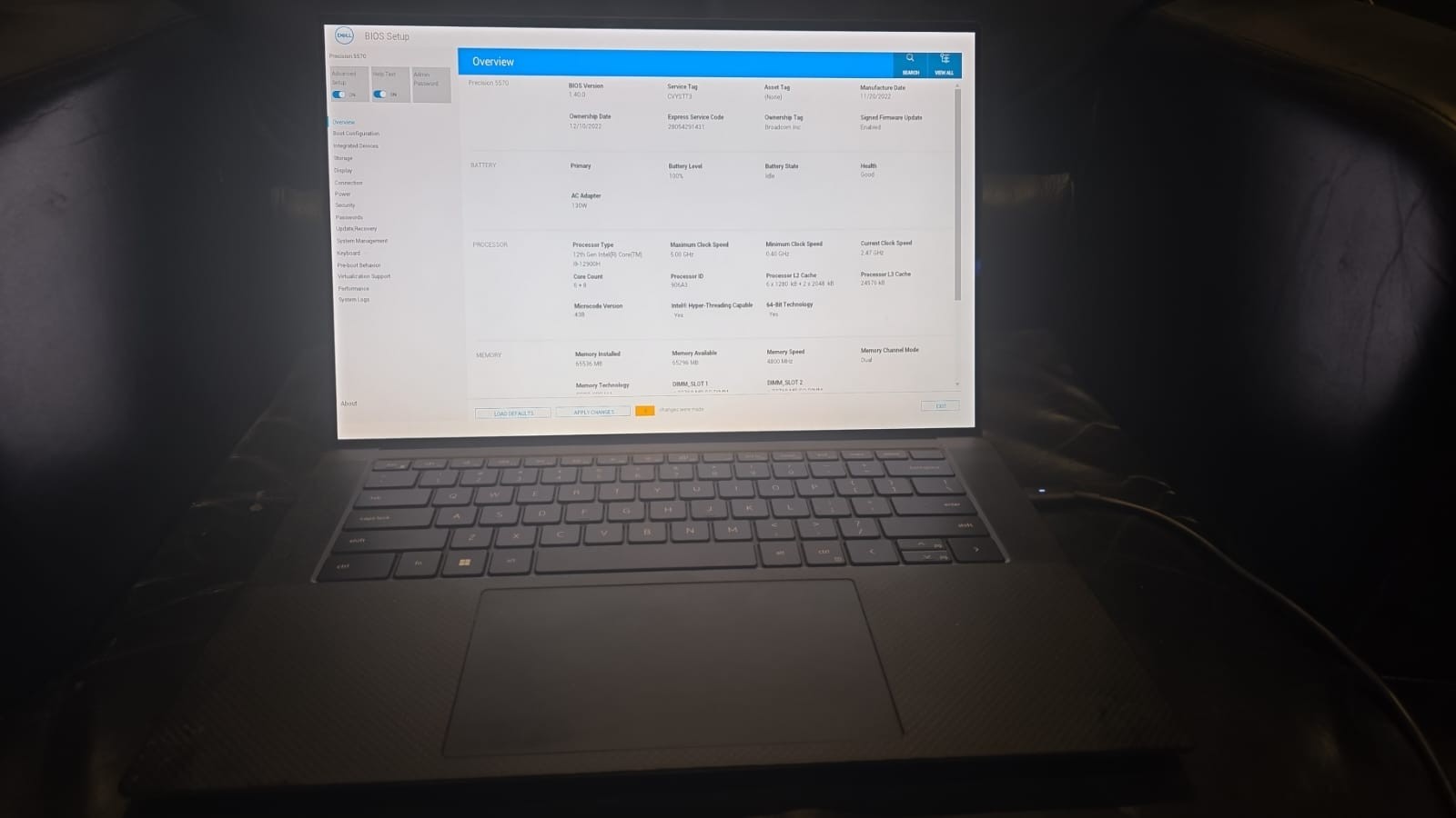 DELL PRECISION 5570 15″ UHD+ 4K+ Touch I9-12900H 1TB SSD 64GB W11P RTX A2000 8GB