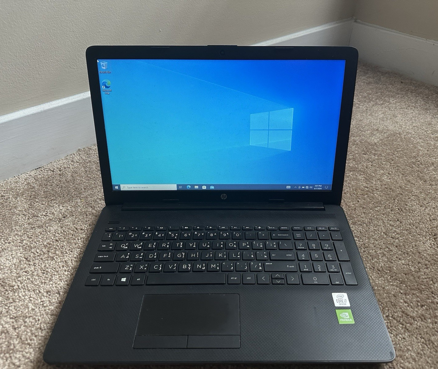Hp 15-DA2199NIA Laptop 10th Gen i7-10510U, 8GB, 1TB HDD, NVIDIA GEFORCE MX130 2G
