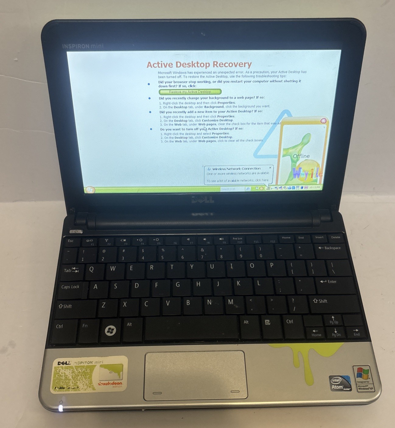 Rare Dell Inspiron Mini Nickelodeon Edition (Read Desc)