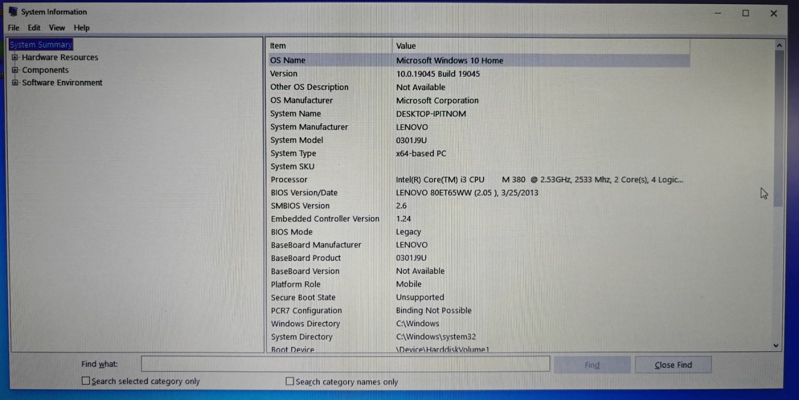 Lenovo ThinkPad Edge 15 Laptop Intel Core I3, 8GB Ram, 256G SSD, Windows 10 Home