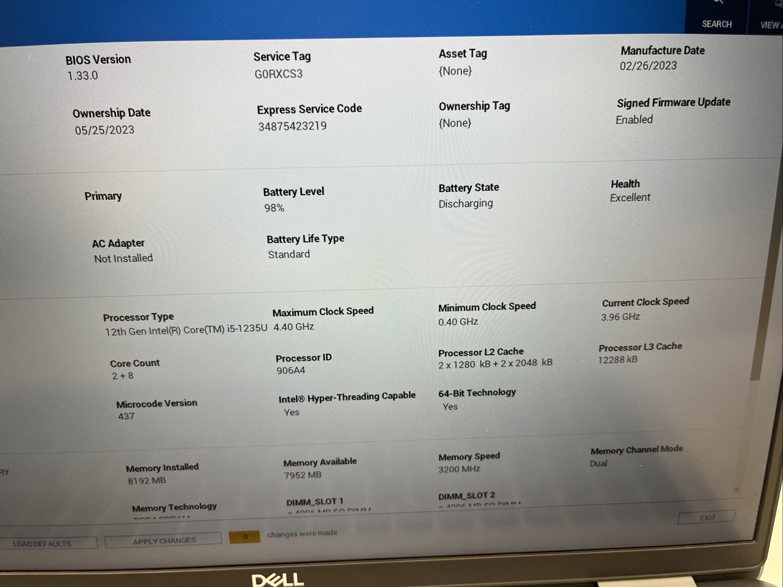 Dell Precision 3570 | i5-1235U | 512 NVME | 8GB DDR4 | Win 11 Pro | Intel Iris