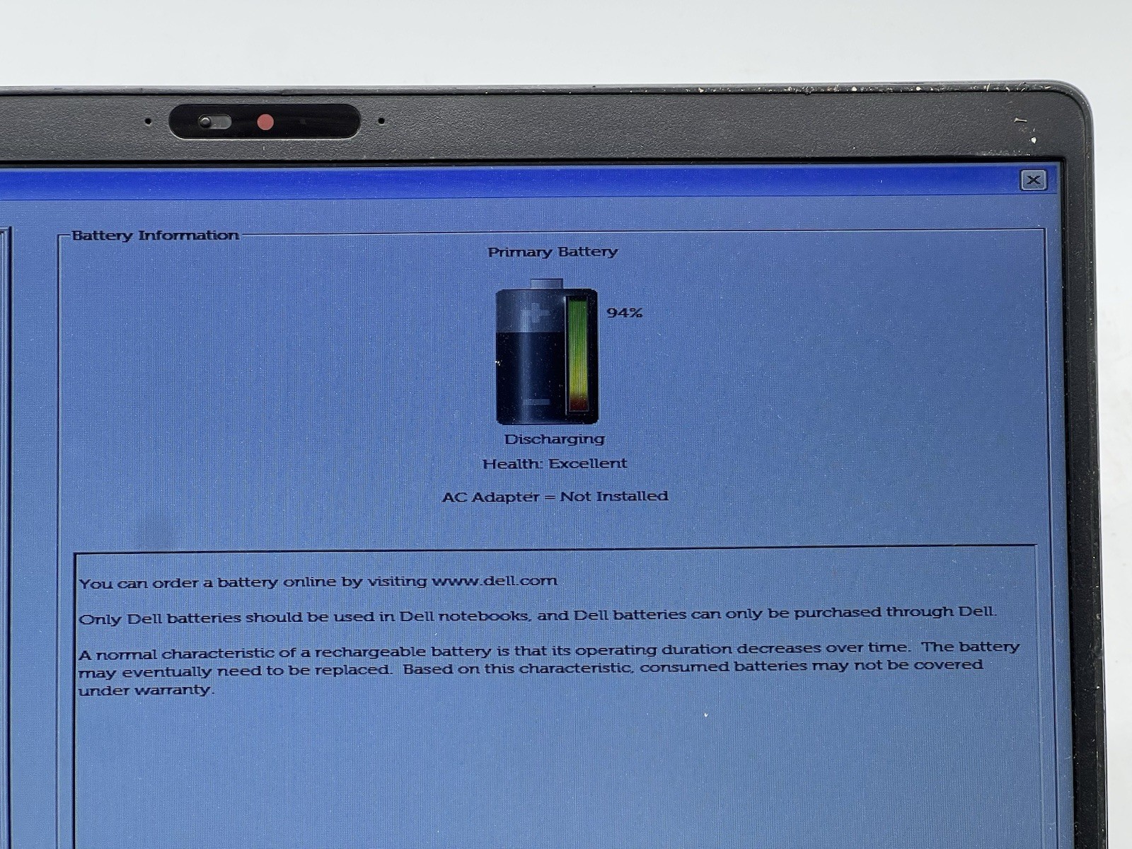 Dell Latitude 5500, i5-8265U, @ 1.60GHz, 8GB RAM, 256GB NVMe, No OS , w/Charger