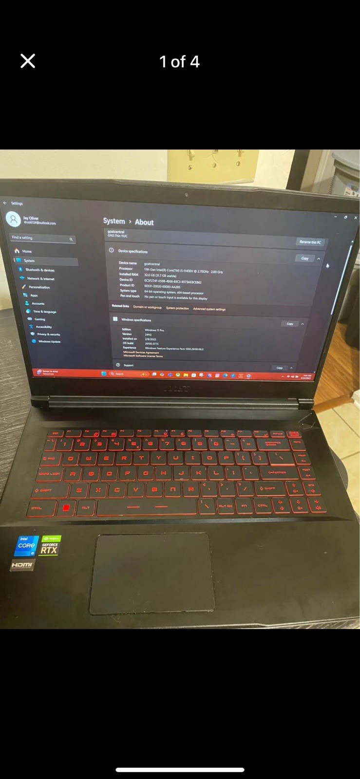 MSI Gaming Laptop Excellent Condition!