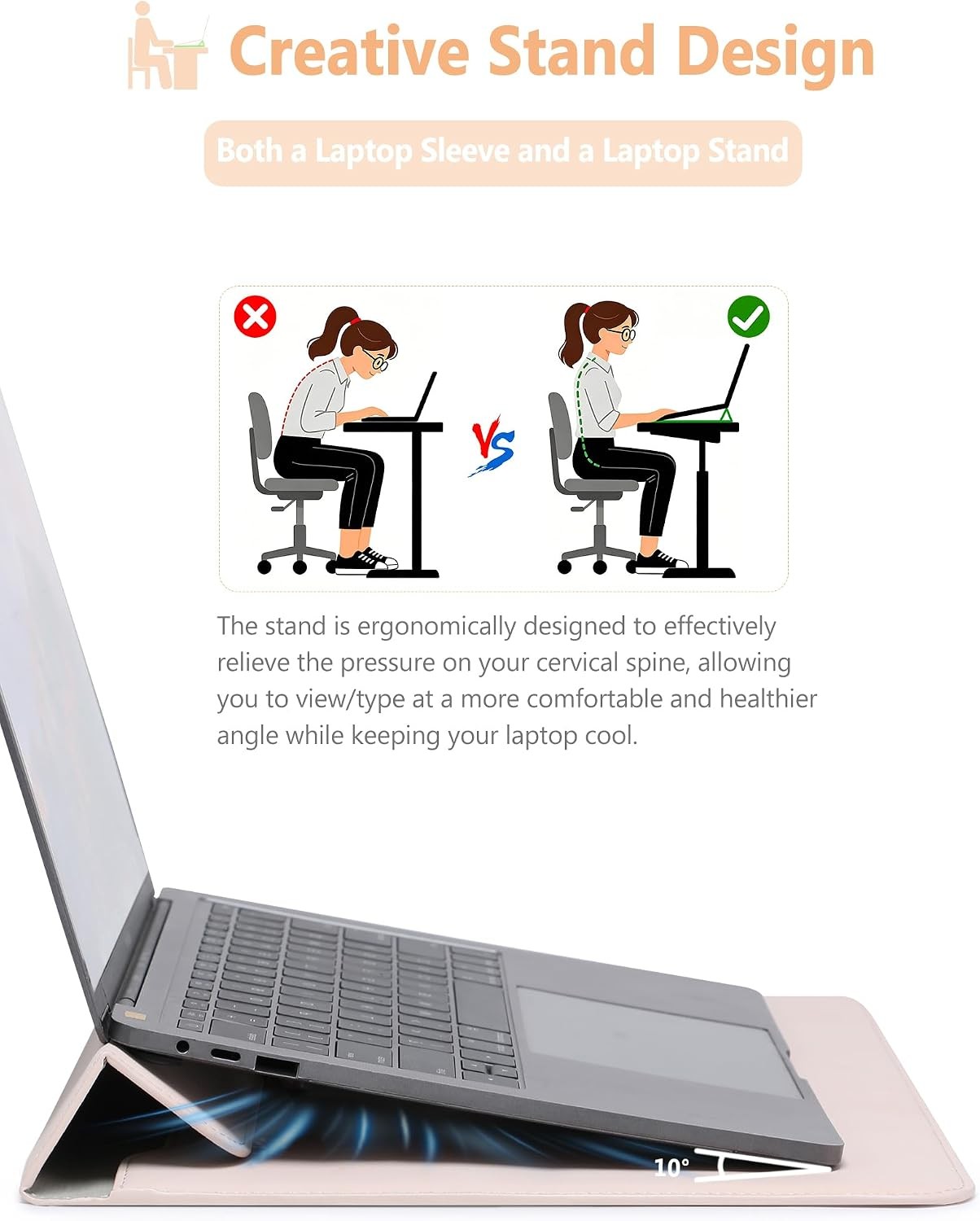 15-16 Inch Laptop Sleeve Case Bag with Stand for MacBook Pro 16 M5/M4/M3/M2/M1