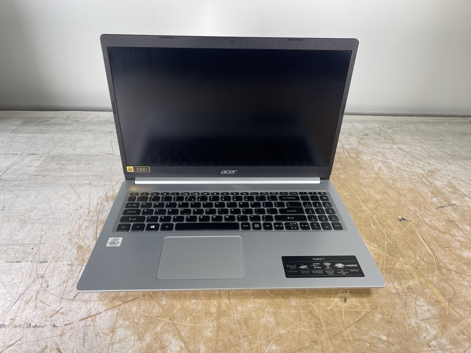 ACER ASPIRE 5 A515-54 i3-10110U @ 2.10GHz, 8GB RAM, NO HDD/OS – (PARTS)