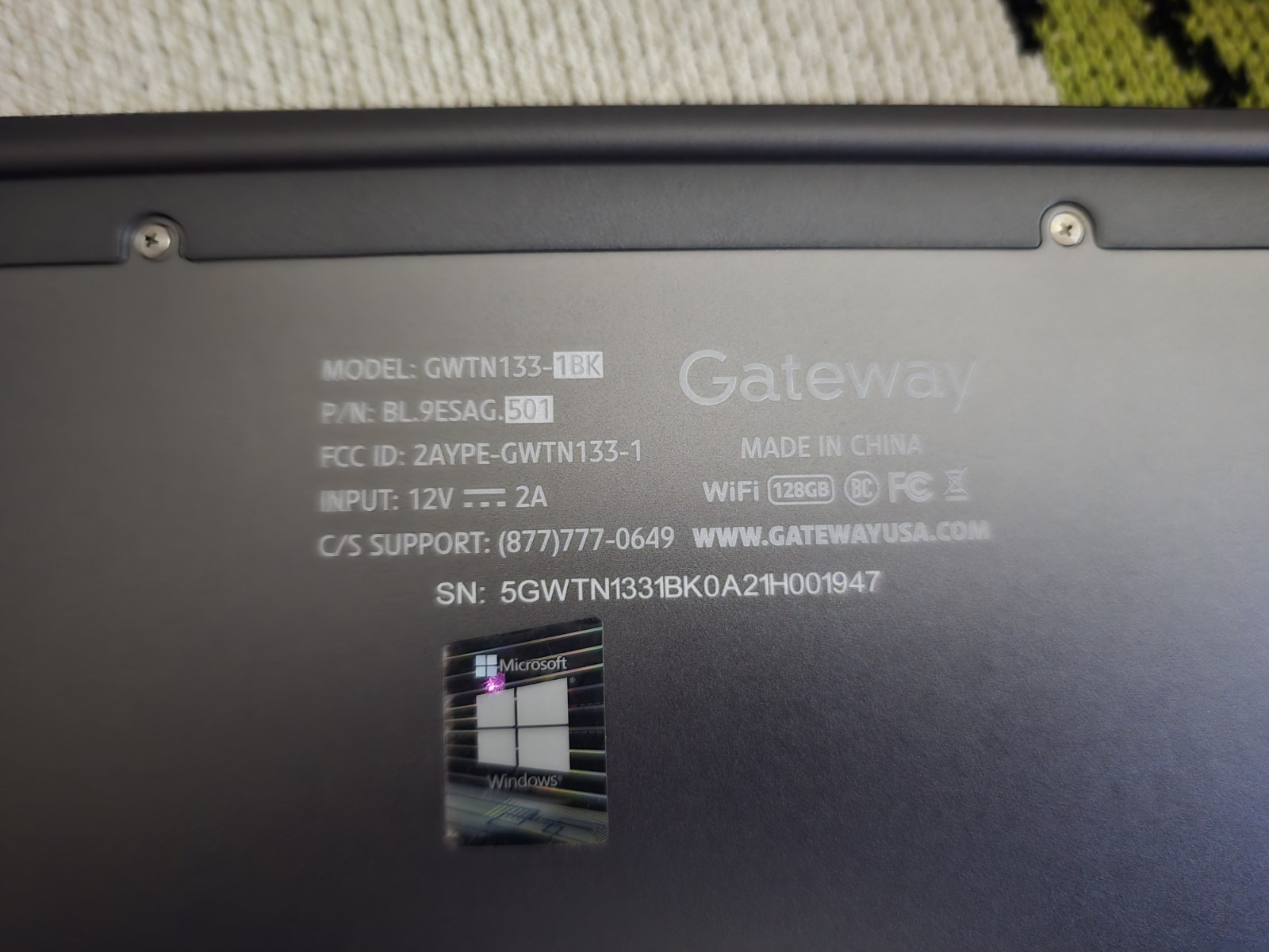 13.3″ UltraSlim Notebook Model: GWTN133-1 Windows 10 Home Excellent Condition