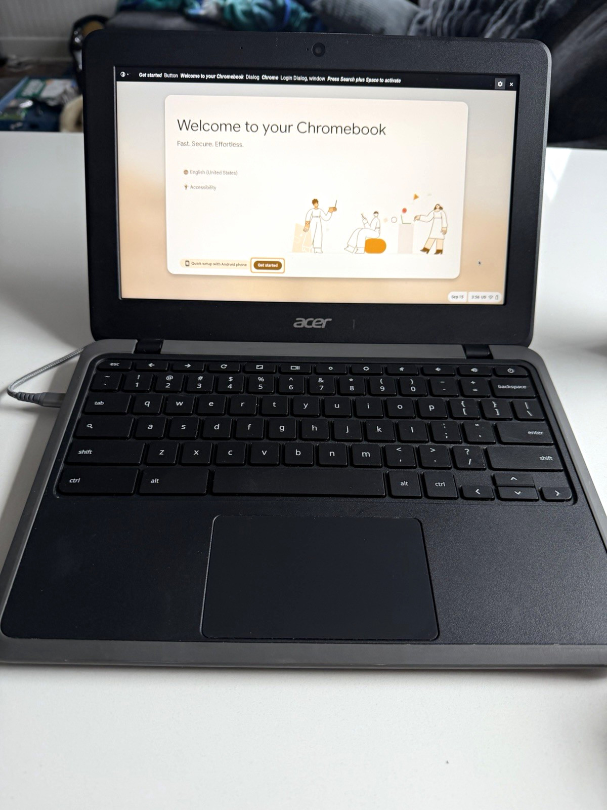 Acer Chromebook C733-C5AS 11.6” Laptop Intel Celeron Factory Reset Tested