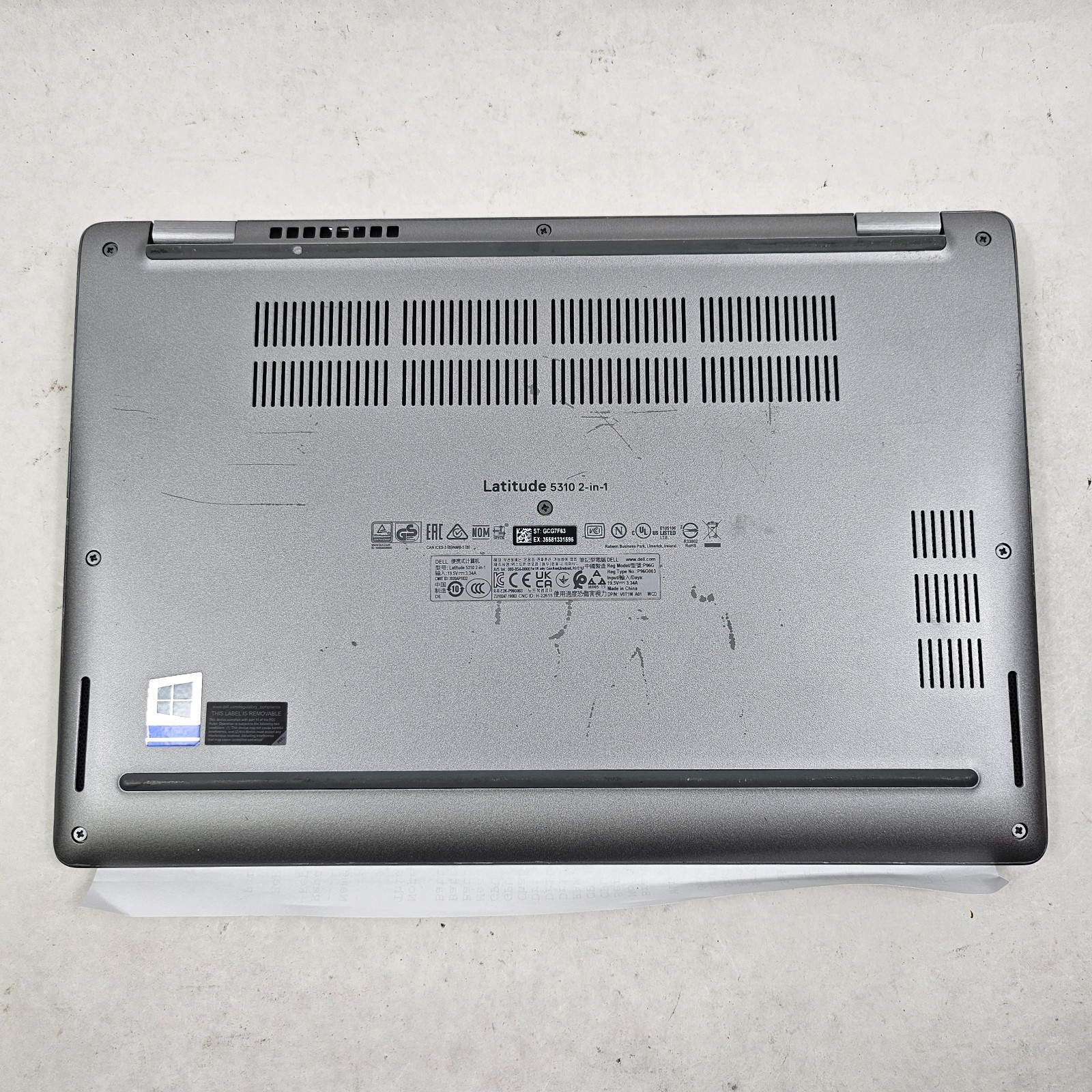 Dell Latitude 5310 2-in-1 Intel Core i5-10310U 1.7GHz 8GB RAM No SSD
