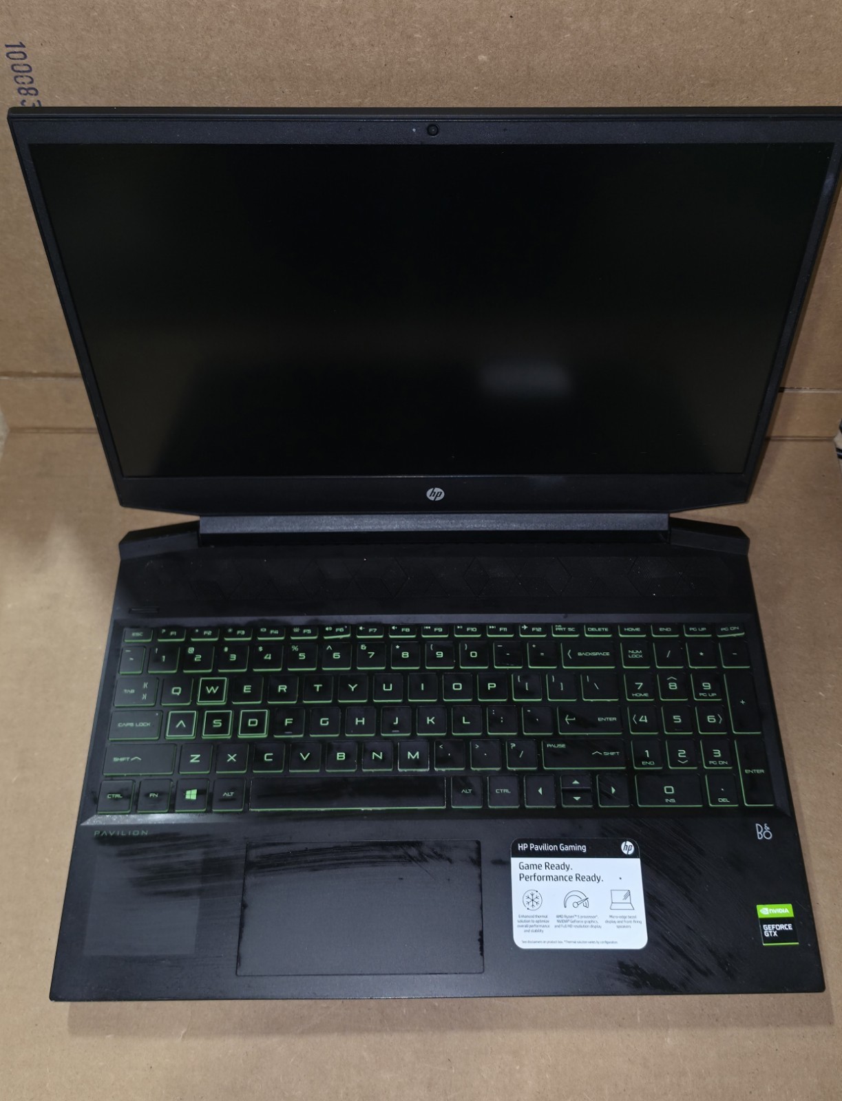 HP Pavilion Gaming Laptop 15-ec0xxx AMD Ryzen 5 GTX SSD 15.6″ Black/Green