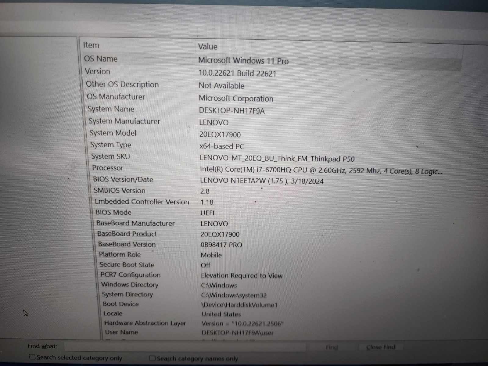 Lenovo ThinkPad P50 i7-6700HQ 2.60GHz 32GB Ram 1tb Nvme Ssd NVidia M1000M Laptop