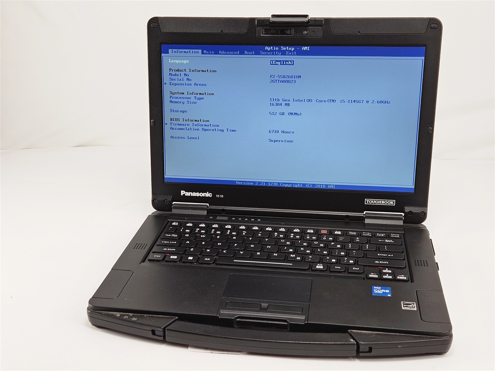 Panasonic Toughbook FZ-55 Silver 14″ Core i5-1145G7 16GB RAM 512GB SSD Iris Xe