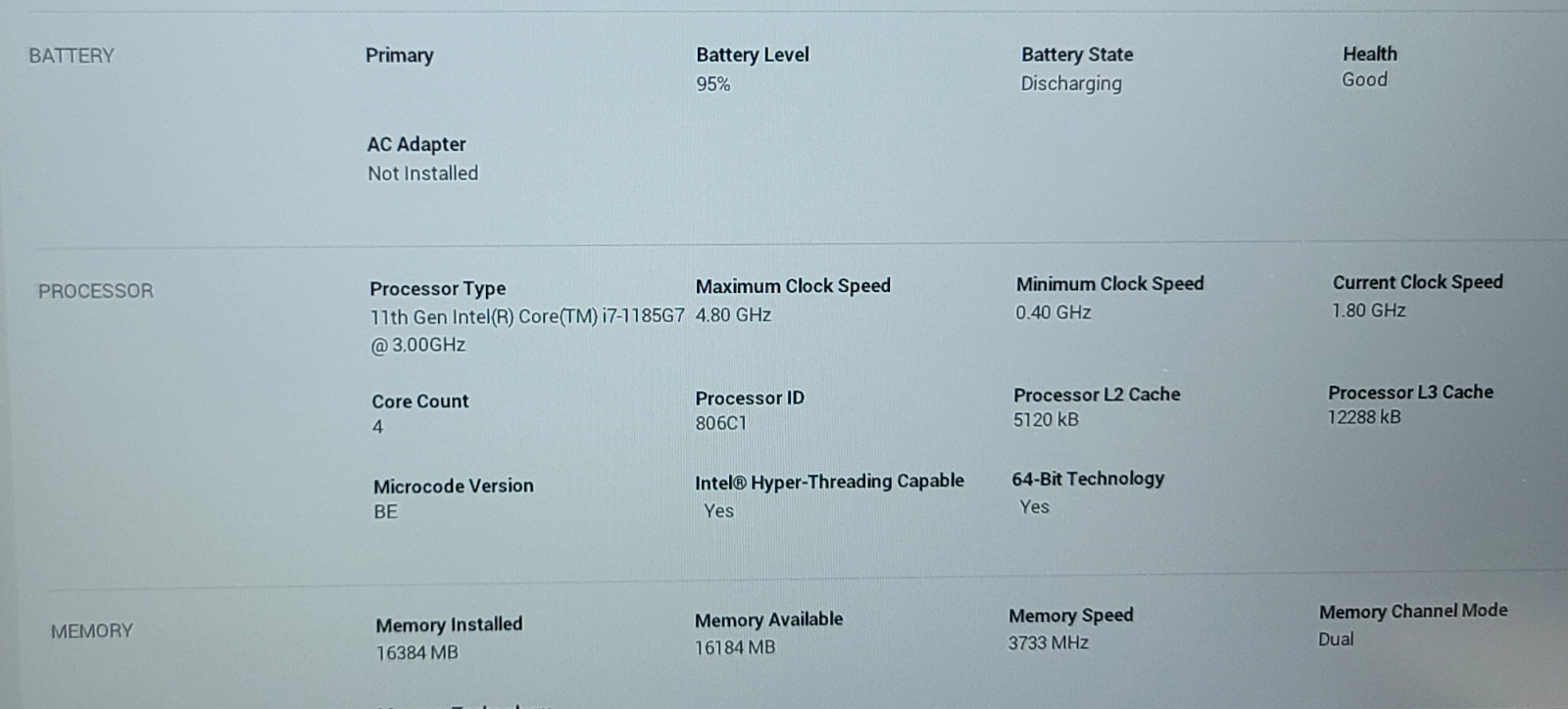 Dell Latitude 7420 Laptop i7-1185G7, 256GB M.2 SSD (98%), 16GB RAM, Win 11 Pro