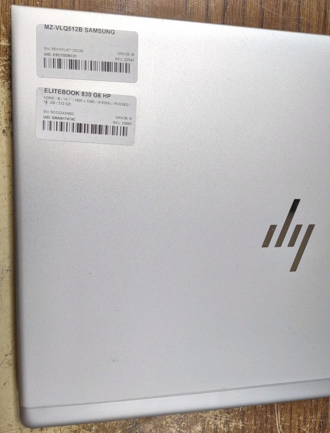HP EliteBook 830 G6 Laptop W/ i5-8265U, 512GB SSD, 16GB RAM.