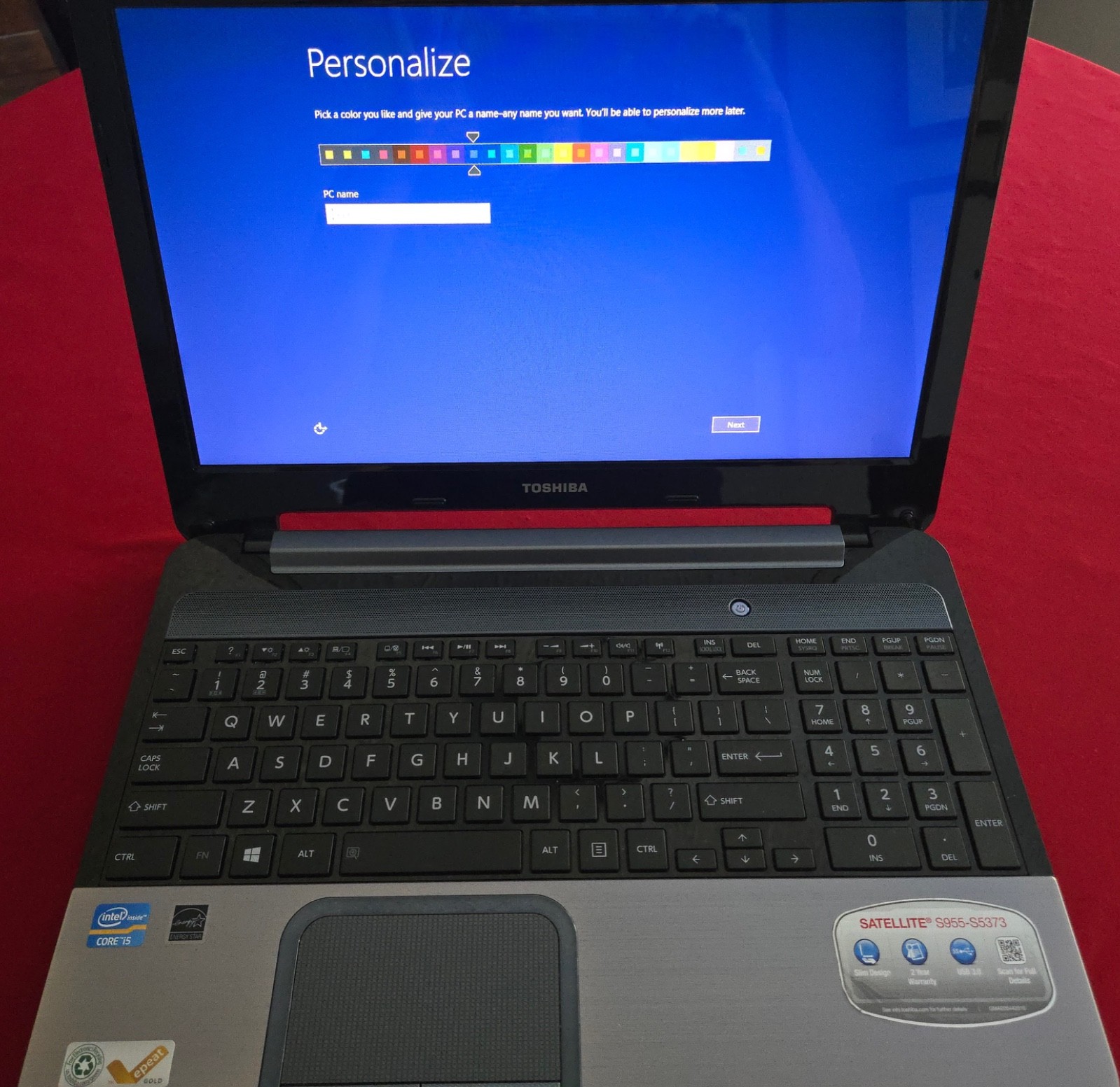 Toshiba Satellite S955-S5373 15.6″ Laptop with 1TB HD and battery. Works great!