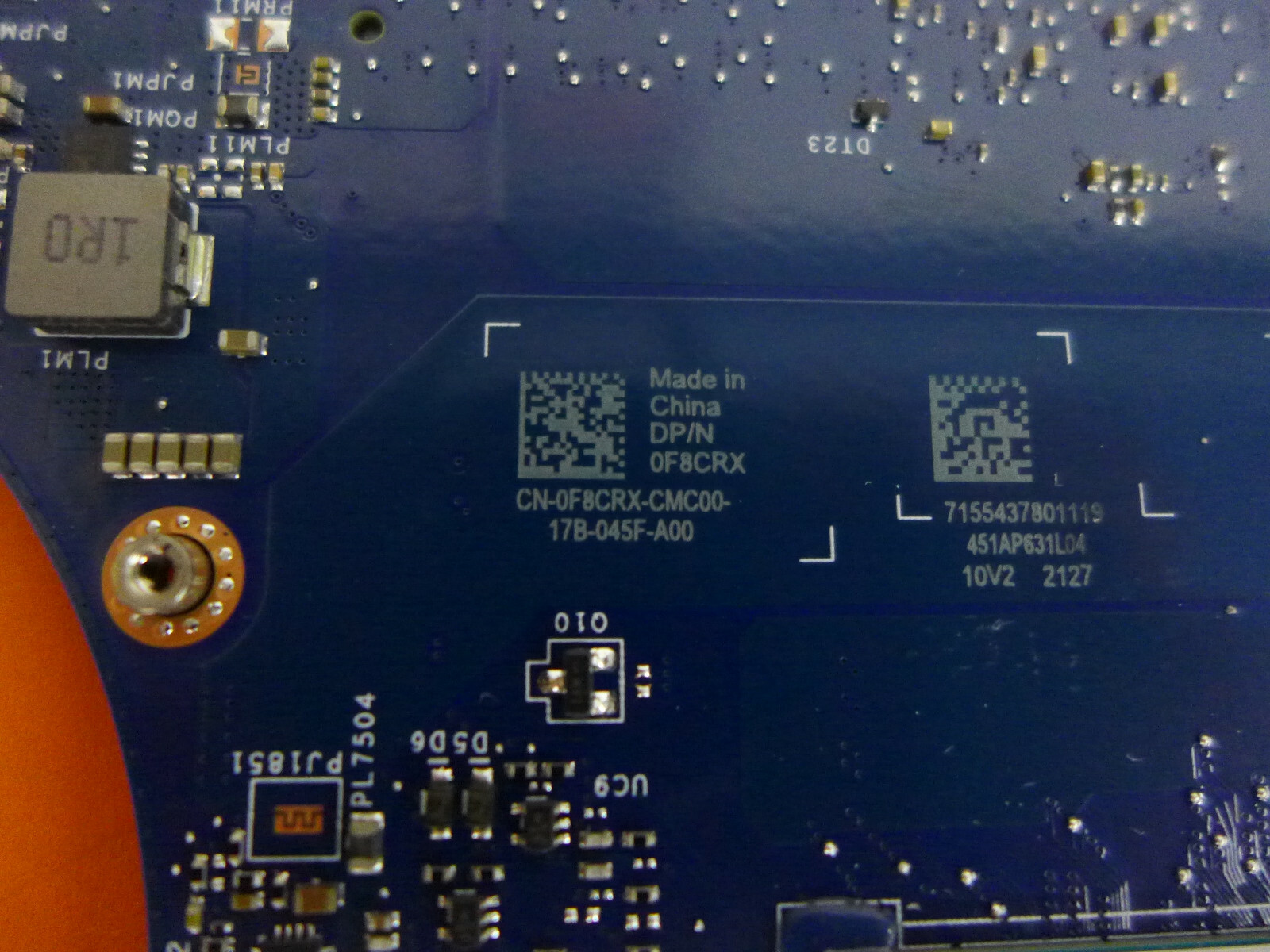 Alienware M15 R5 Laptop Motherboard Ryzen 7 5800H 16GB RAM RTX 3060 F8CRX
